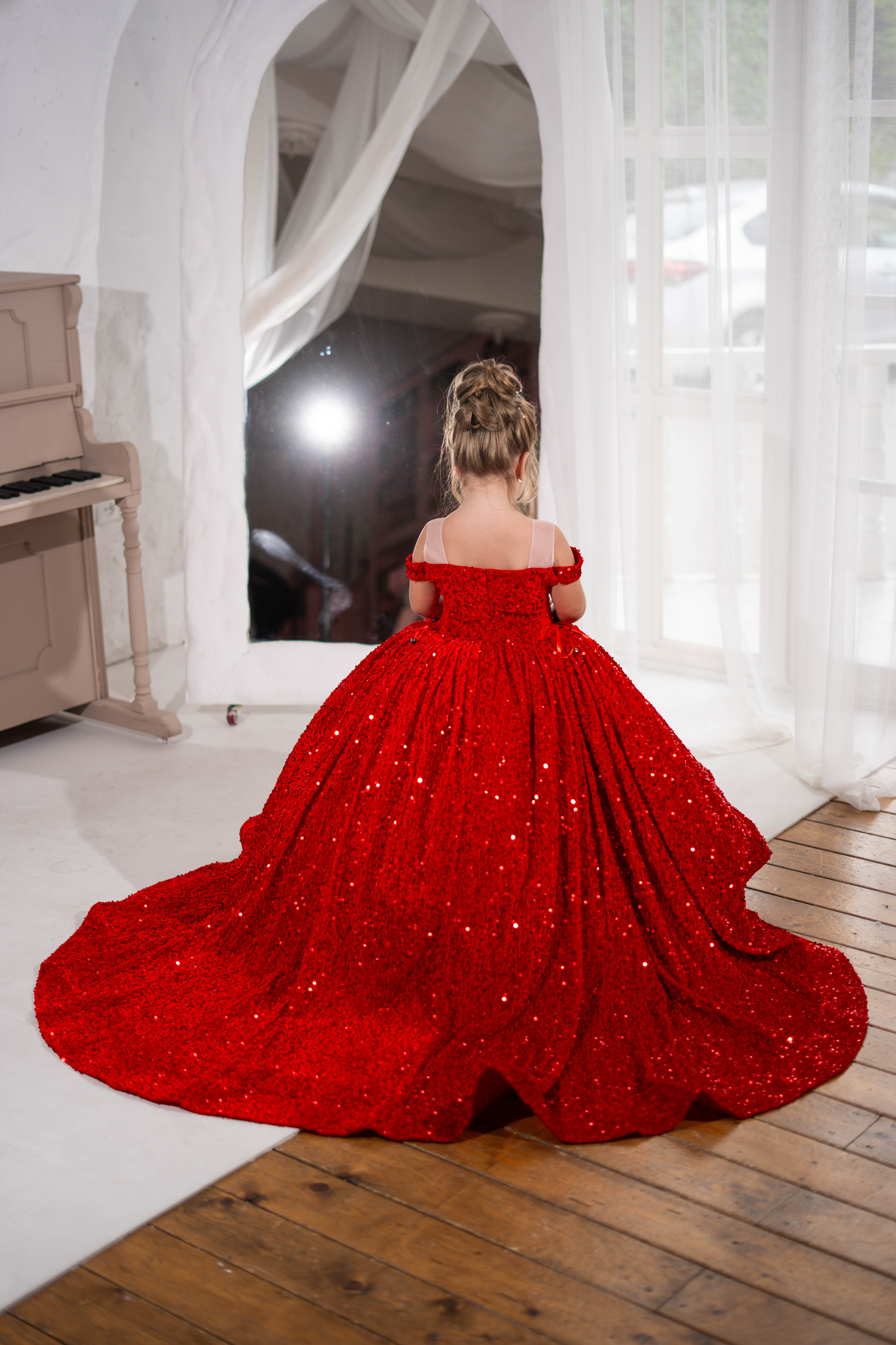 Christmas Glitz Pageant Dress For Girls