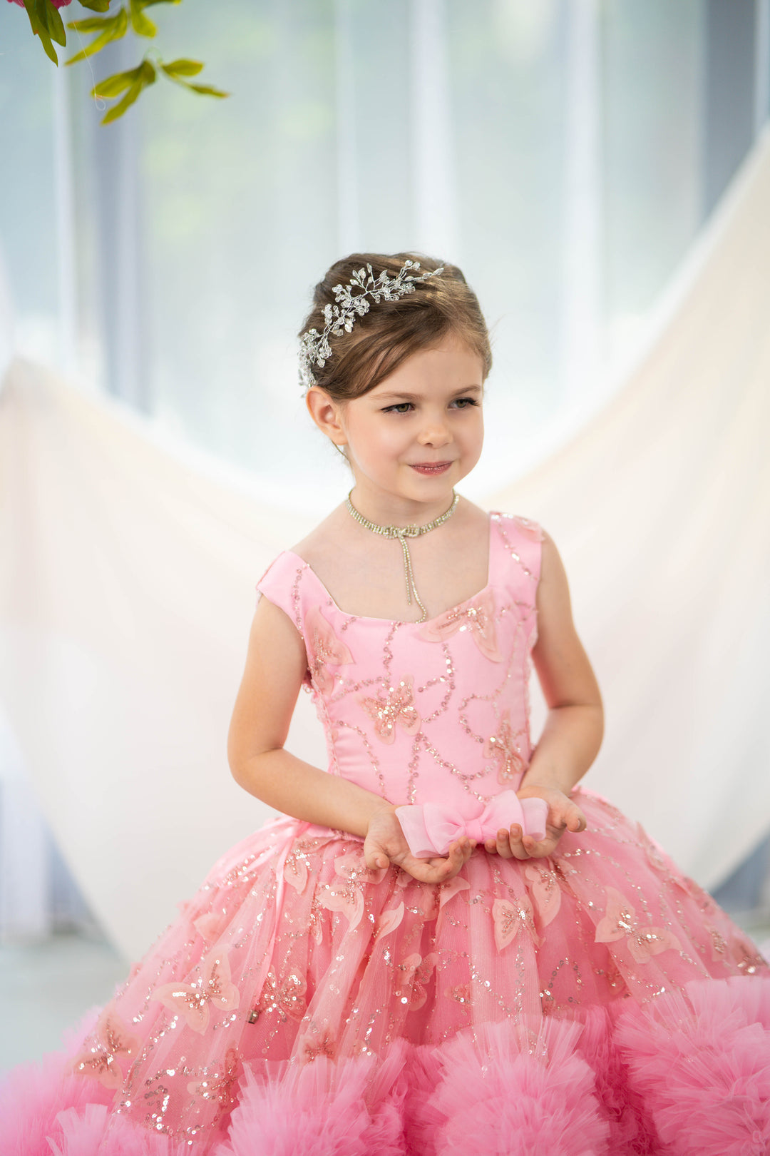 Blush pink birthday baby girl gown, first year birthday party dress, gown with train for baby, gorgeous fluffy dress for kids, tulle dress, Girls formal dress long, Ball dress for girls, Luxury dress for kids, Prom dress for kids, Blush dress, Toddler wedding dress, Tulle gown girls, Blush Flower Girl Dress, Lace flower girl dress, Girls ball gown, adorable girls&