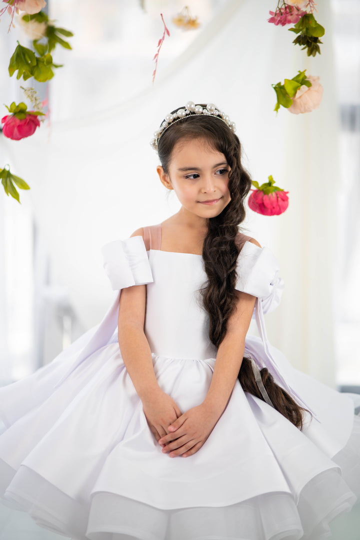 Birthday girl dress,Girls formal dress, First Baby Birthday Party Dress, Princess Girl Gown, Pageant Toddler Special Occasion Dress, White Luxury Christmas Pageant gown, Flower girl dress, red couture, Junior Bridesmaid dress, Maxi Prom Dress Ball Gown with Train,Baby Girl Princess Dress, stylish children&