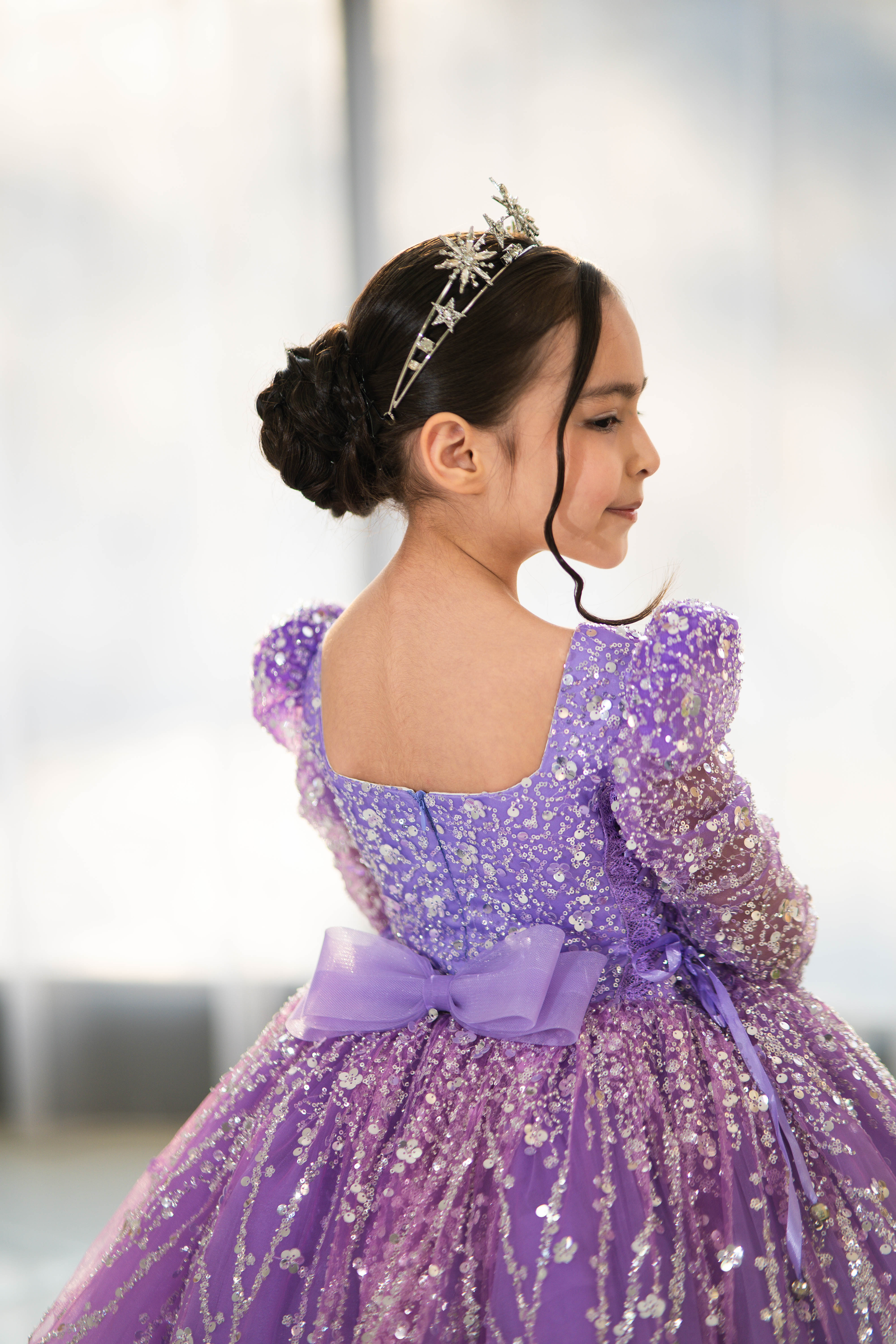 Princess Dress For Girls (Size 4-5 Lilac - In Stock)