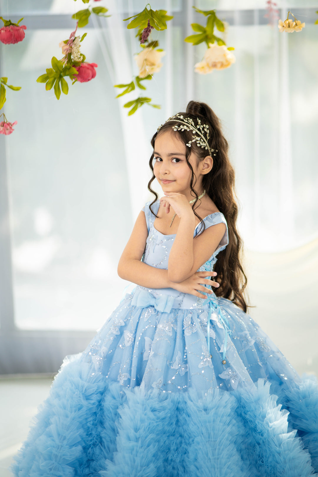 Birthday girl dress,Girls formal dress, First Baby Birthday Party Dress, Princess Girl Gown, Pageant Toddler Special Occasion Dress, White Luxury Christmas Pageant gown, Flower girl dress, red couture, Junior Bridesmaid dress, Maxi Prom Dress Ball Gown with Train,Baby Girl Princess Dress, stylish children&