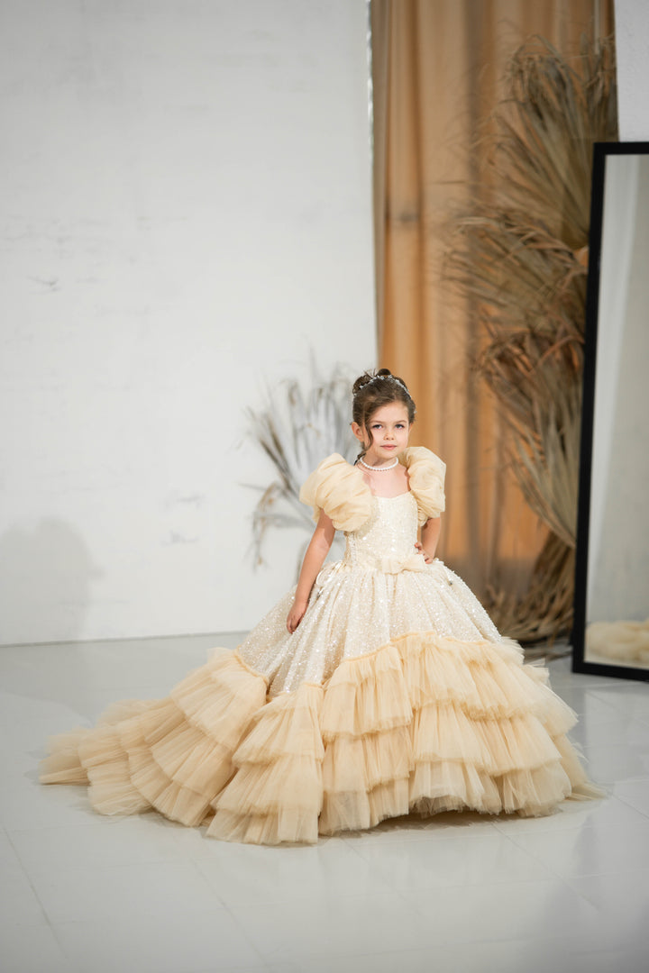 toddler ball gown, elegant kids dress, girls&