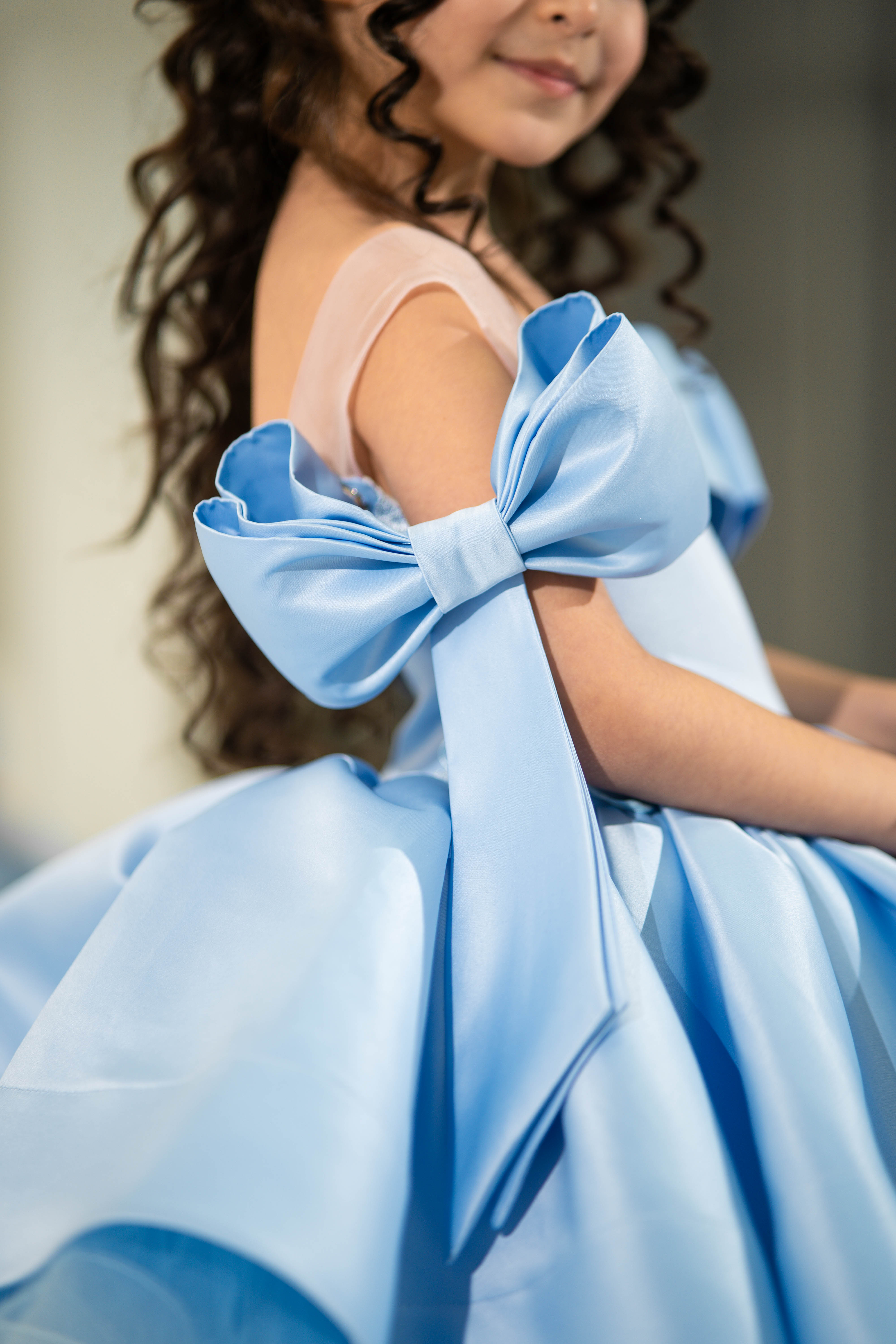 Pageant Dress for Little Girl (Size 7-8 - Blue - In Stock)