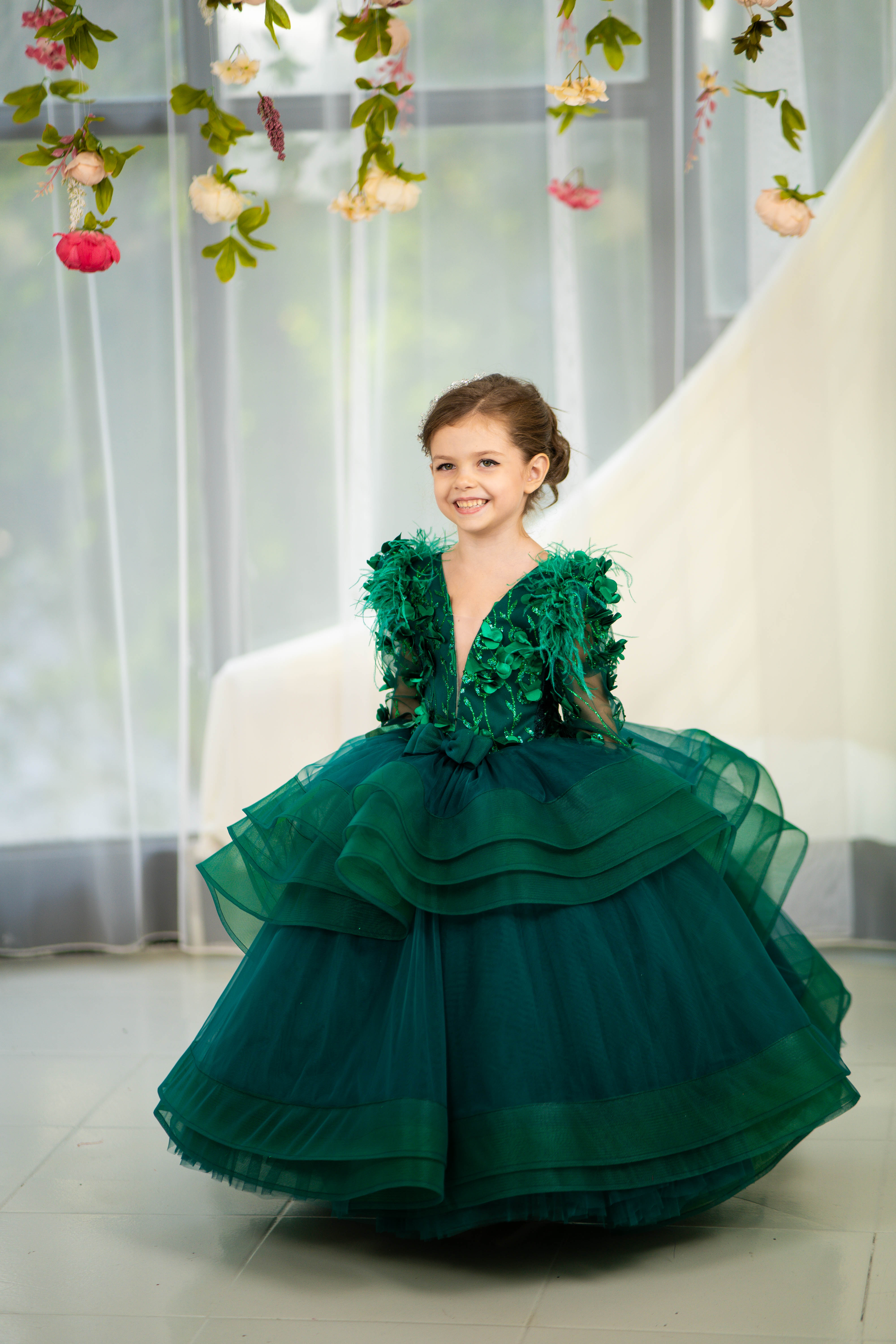 princess dress up gowns Pink Princess Dress Long Sleeves