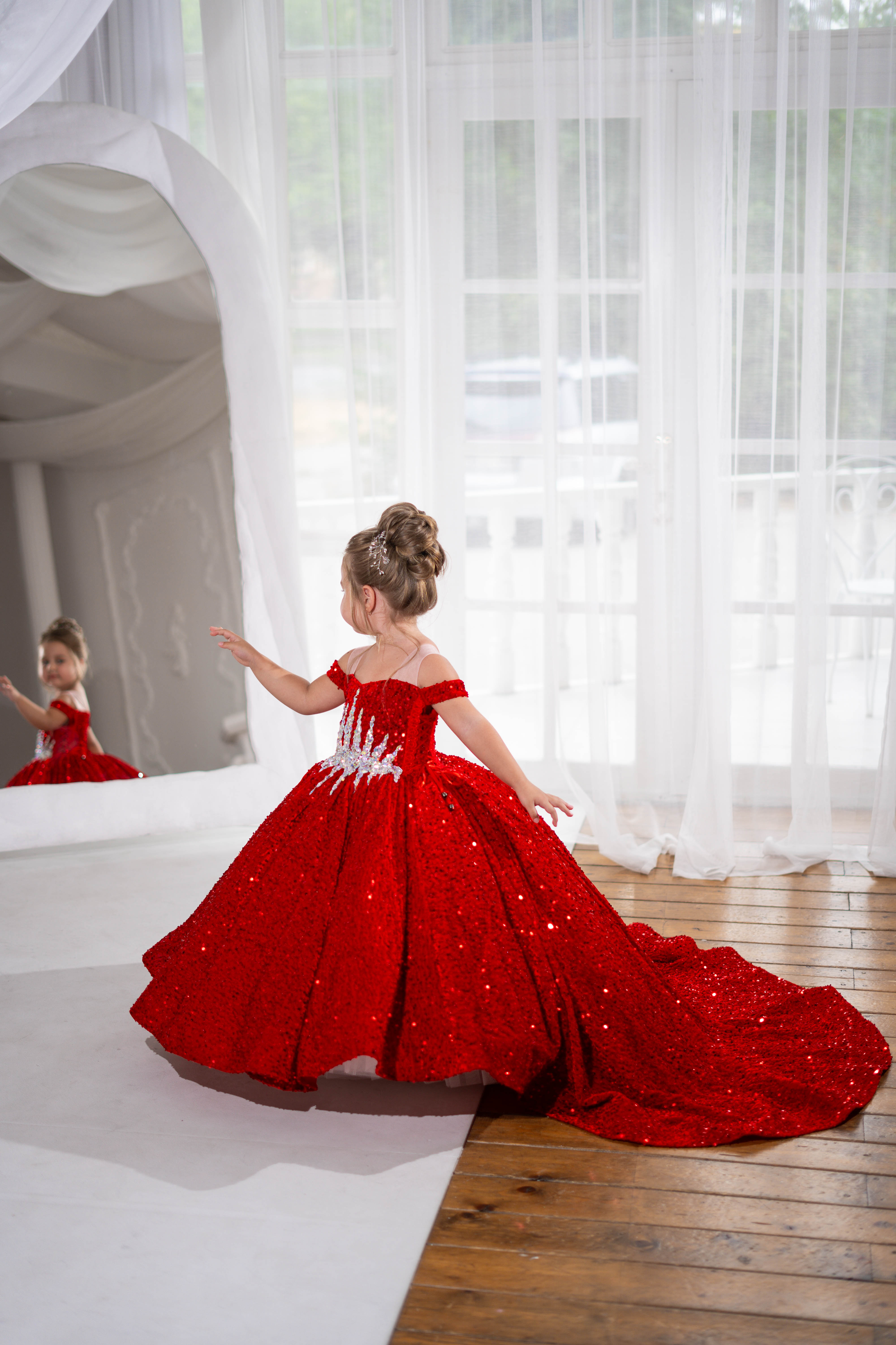 Christmas Glitz Pageant Dress For Girls