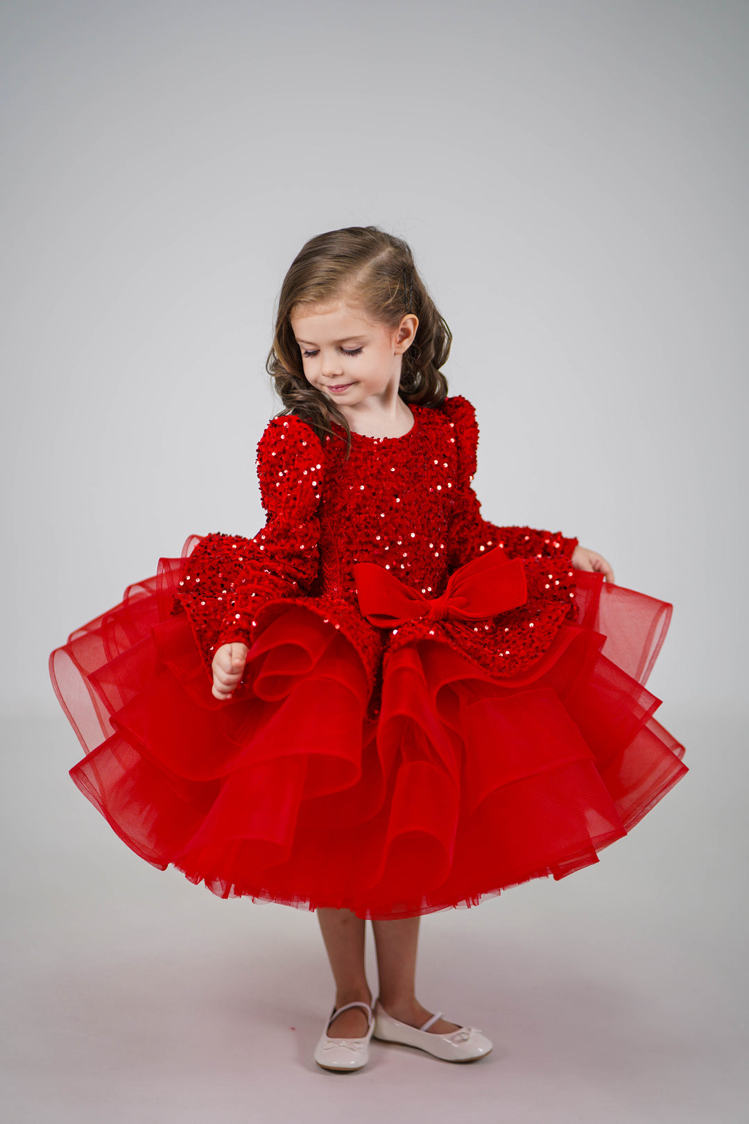 Party Dress For Girls (Red)