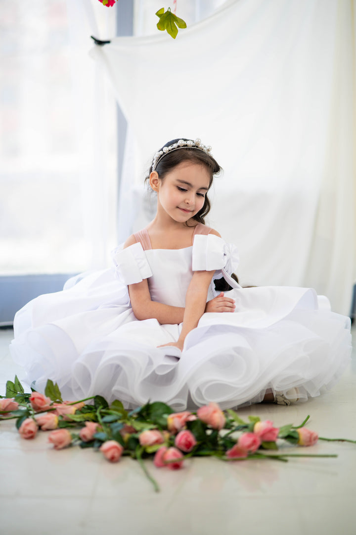 Christmas pageant gown, red couture dress, junior bridesmaid dress, maxi prom dress with train, baby princess dress, tulle pageant dress, special occasion dress for girls, ivory flower girl dress, white toddler flower girl dress, tutu dress, princess dress, tulle flower girl dress, pageant photoshoot dress, little girl party dress, toddler ball gown, elegant kids dress, girls&