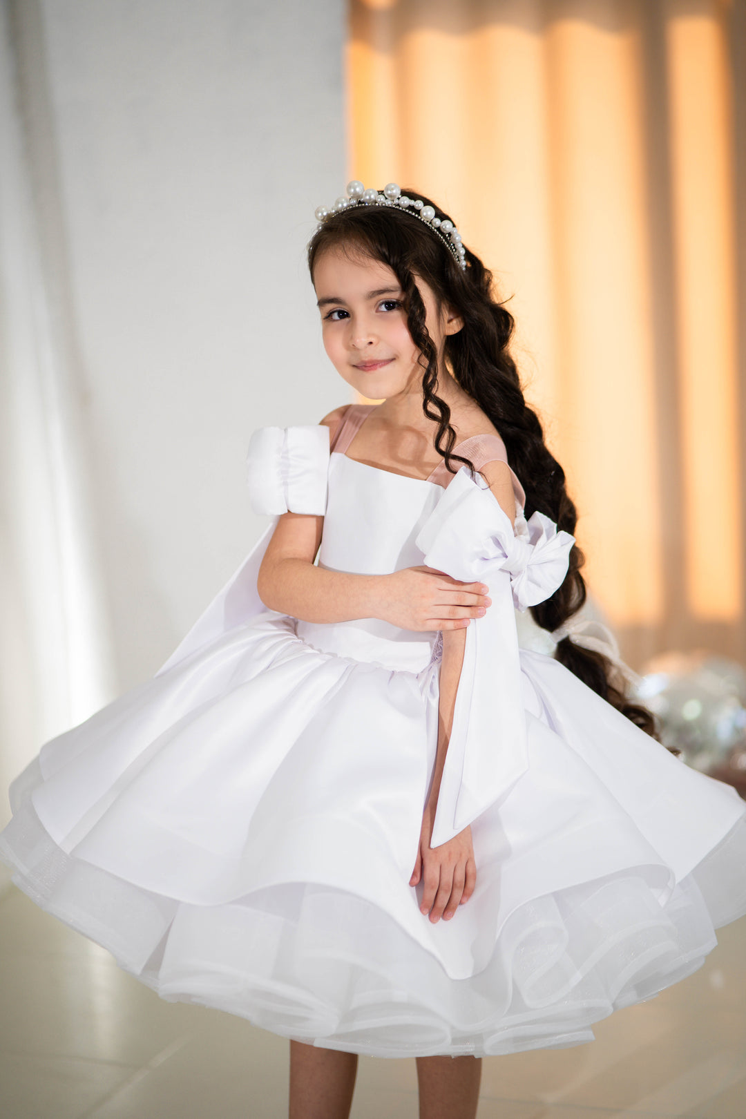 Blush pink birthday baby girl gown, first year birthday party dress, gown with train for baby, gorgeous fluffy dress for kids, tulle dress, Girls formal dress long, Ball dress for girls, Luxury dress for kids, Prom dress for kids, Blush dress, Toddler wedding dress, Tulle gown girls, Blush Flower Girl Dress, Lace flower girl dress, Girls ball gown, adorable girls&