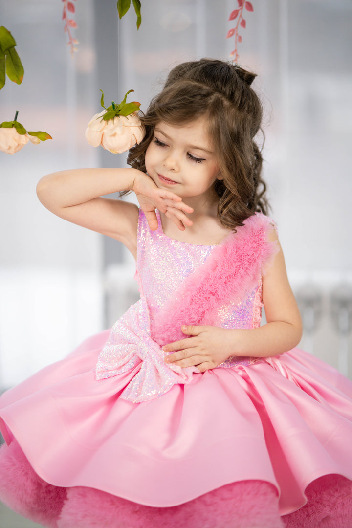 little girl party dress, toddler ball gown, elegant kids dress, girls&