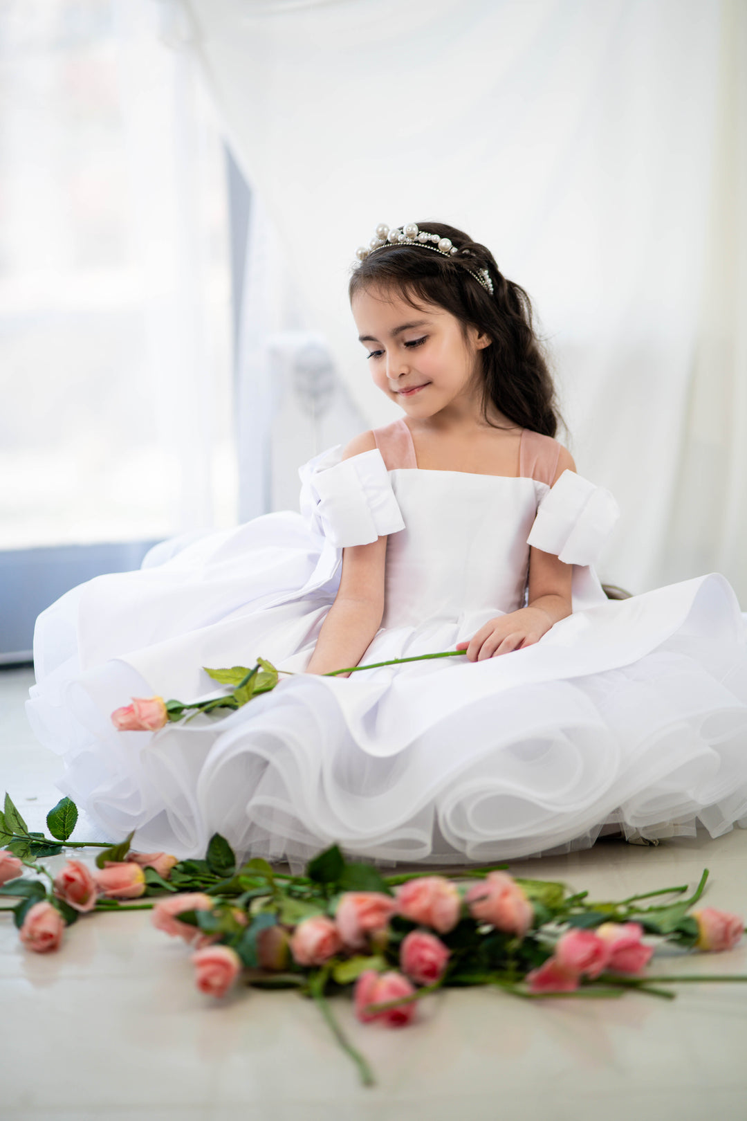 Christmas pageant gown, red couture dress, junior bridesmaid dress, maxi prom dress with train, baby princess dress, tulle pageant dress, special occasion dress for girls, ivory flower girl dress, white toddler flower girl dress, tutu dress, princess dress, tulle flower girl dress, pageant photoshoot dress, little girl party dress, toddler ball gown, elegant kids dress, girls&