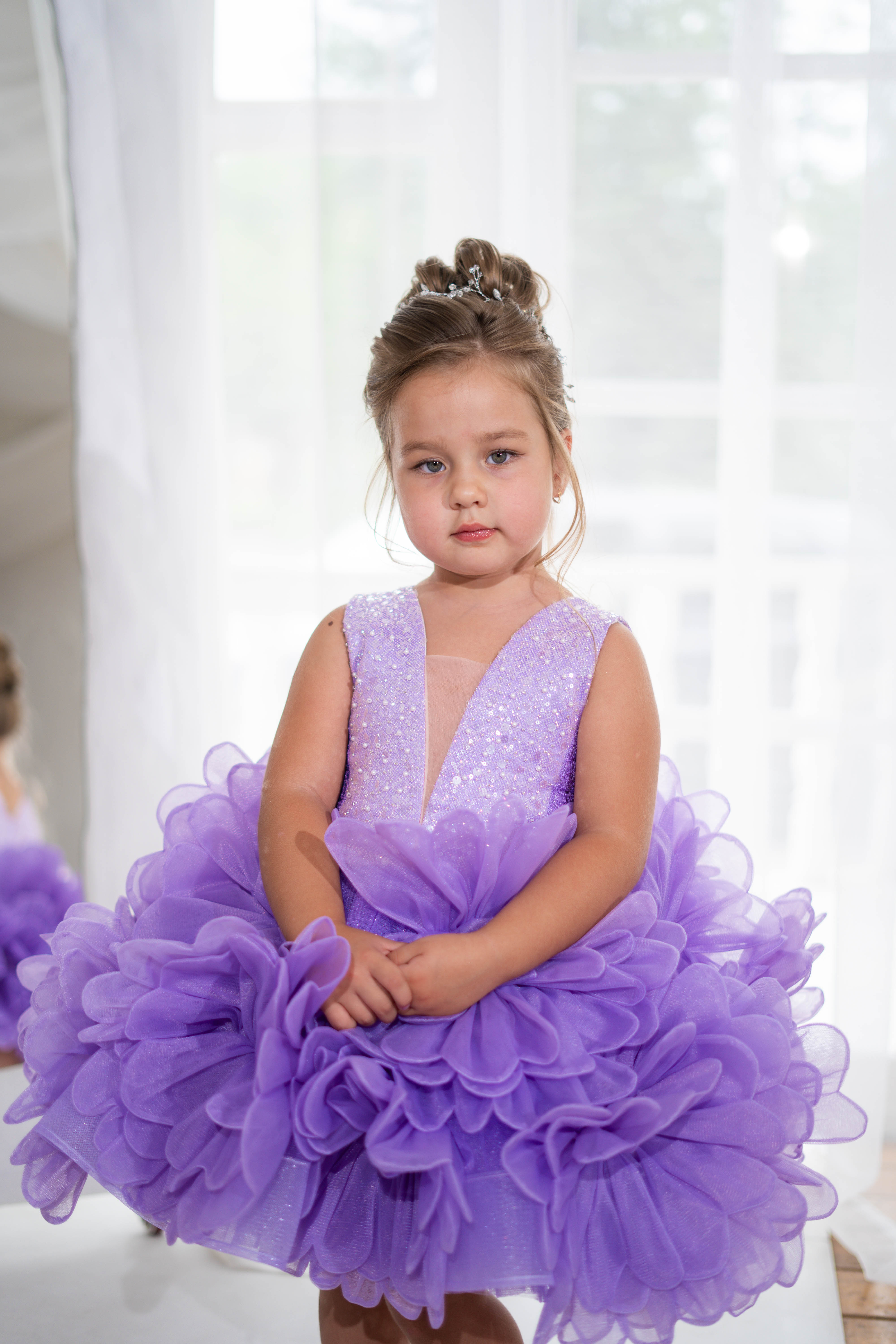 Flower-detailing Children Dress