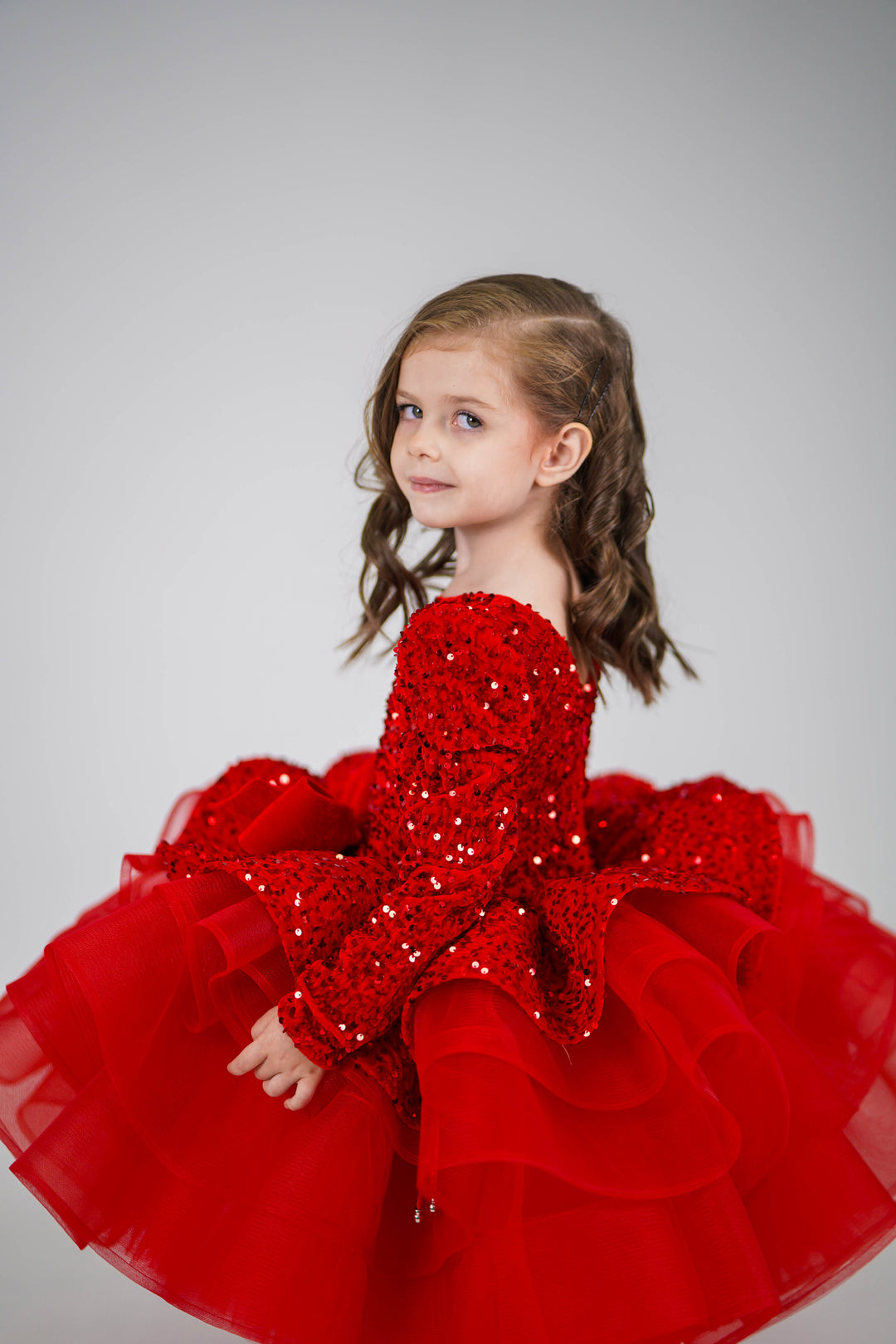 Party Dress For Girls (Red)