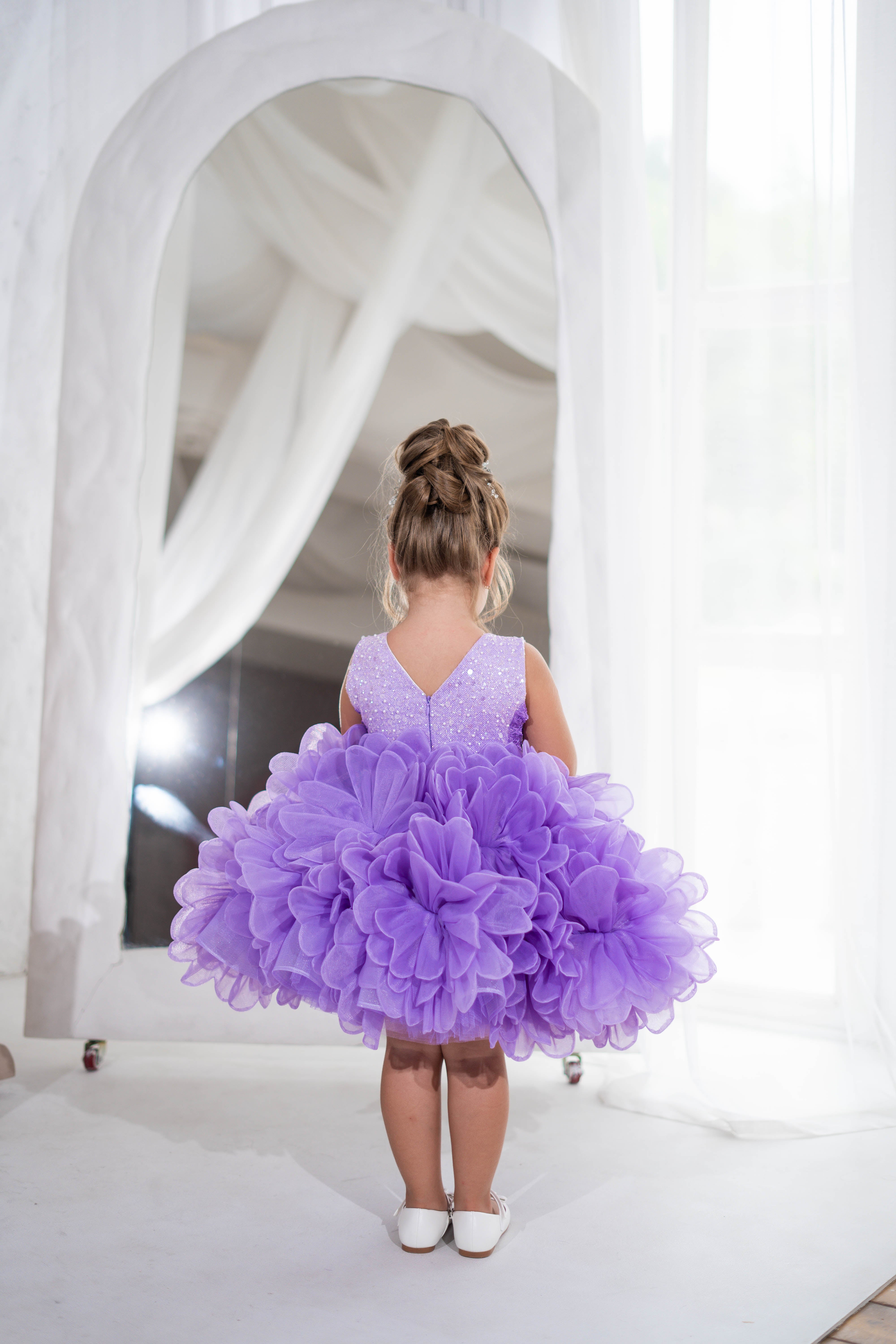 Flower-detailing Children Dress