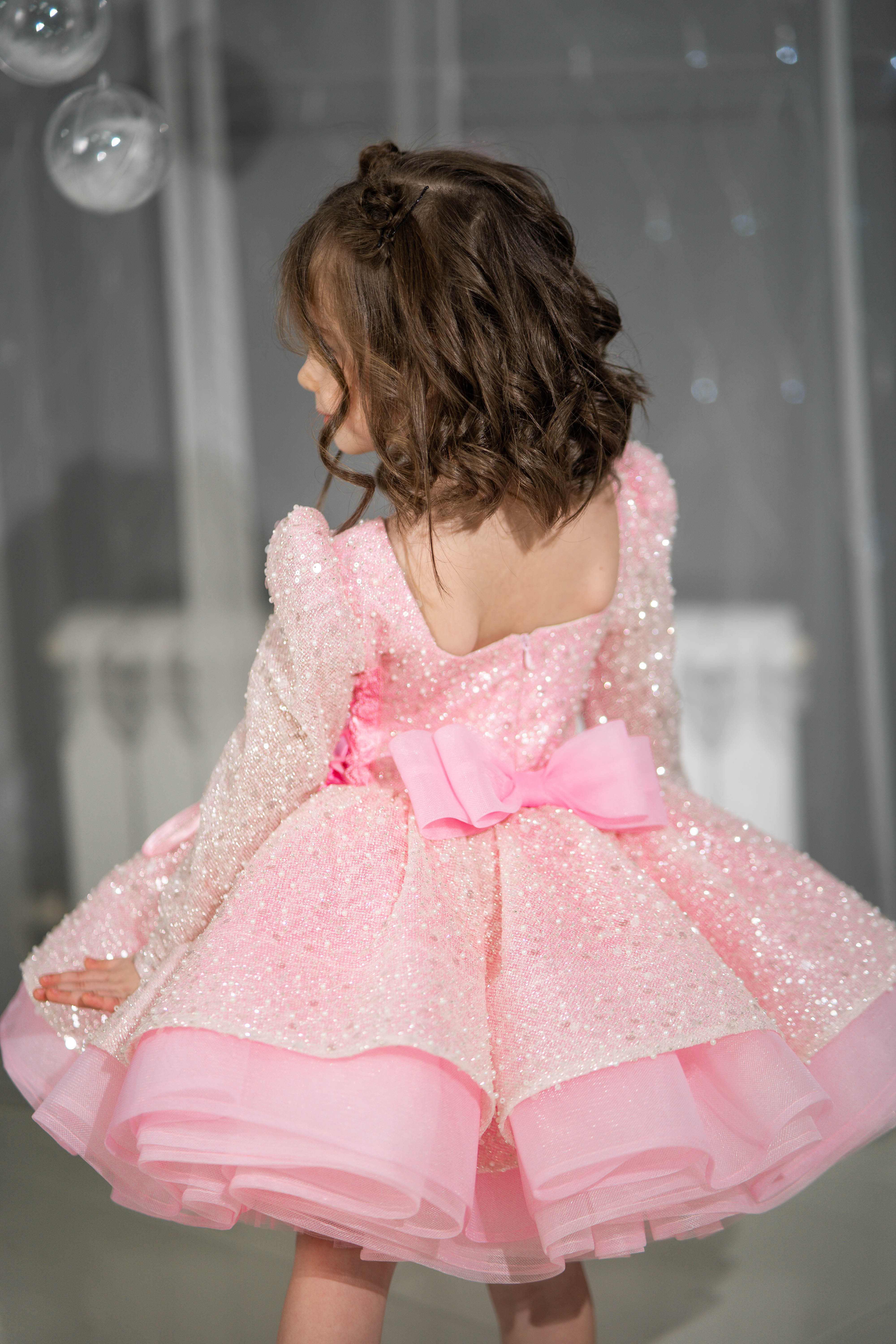 Blush pink birthday baby girl gown, first year birthday party dress, gown with train for baby, gorgeous fluffy dress for kids, tulle dress, Girls formal dress long, Ball dress for girls, Luxury dress for kids, Prom dress for kids, Blush dress, Toddler wedding dress, Tulle gown girls, Blush Flower Girl Dress, Lace flower girl dress, Girls ball gown, adorable girls' clothing, cute dress for girls, first birthday baby dress