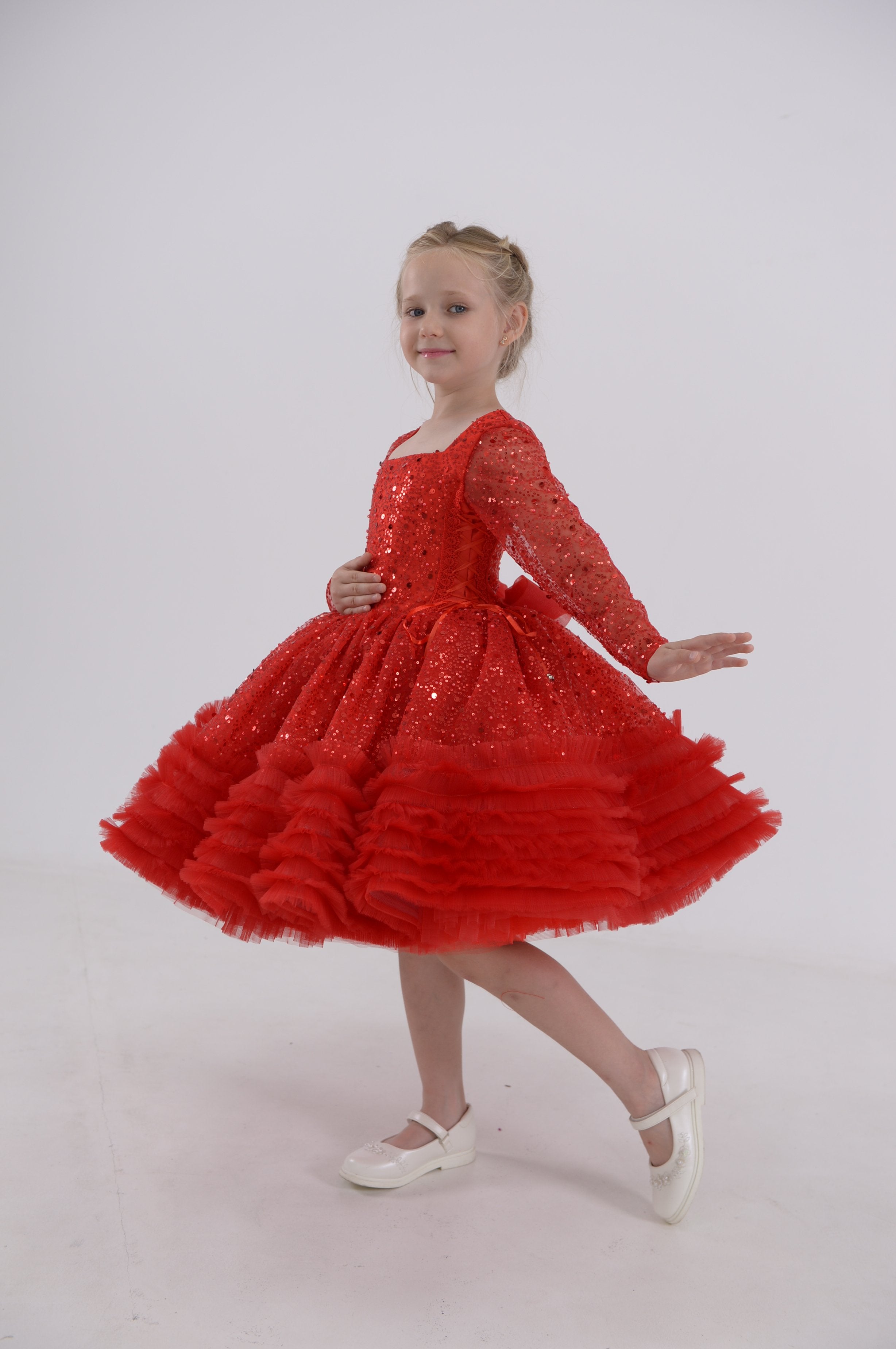 Little Princess Shimmering Dress (Multiple Colors)