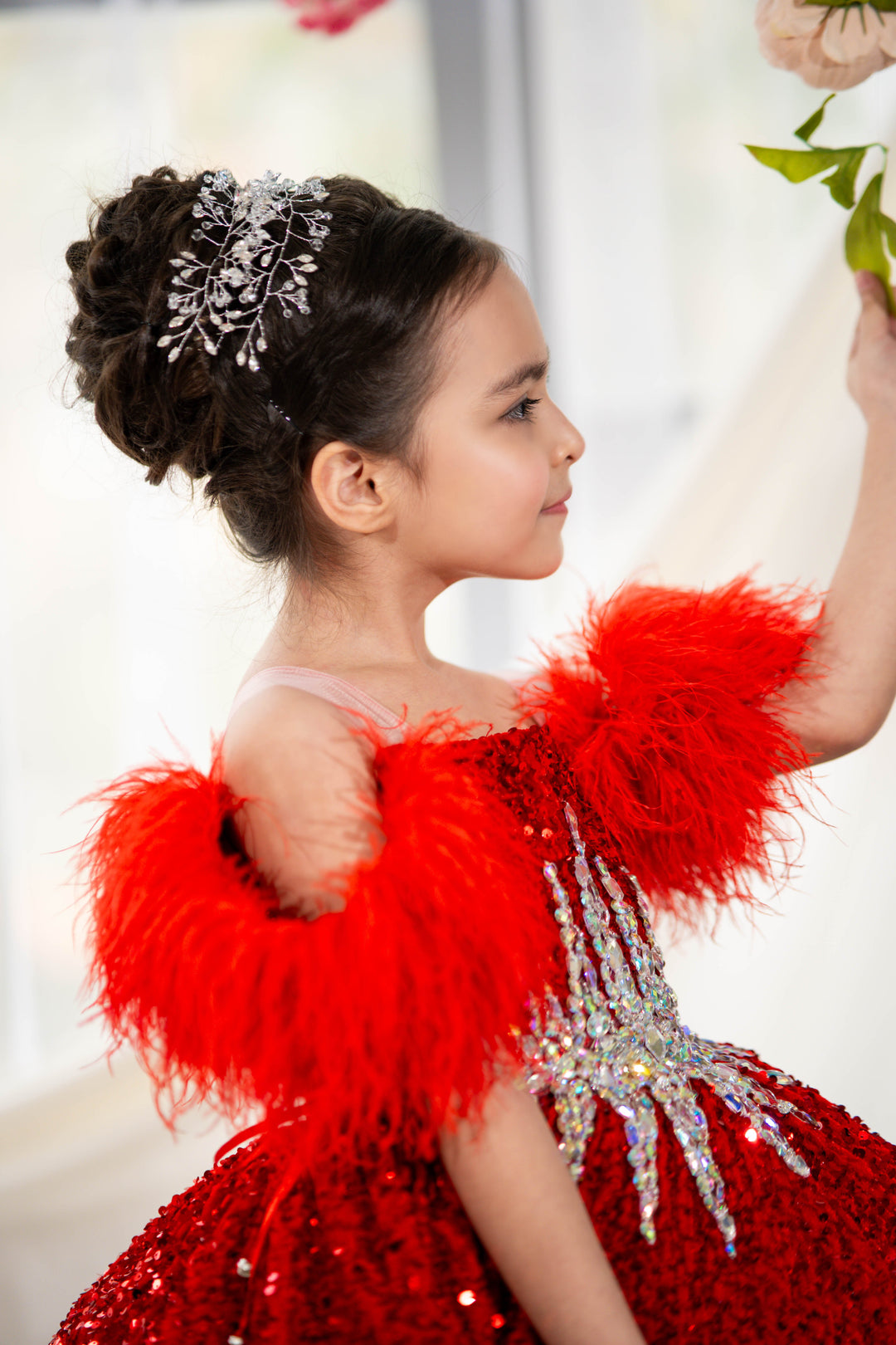 Special Occasion Princess Dress (Size 5-6 - In Stock - Red)