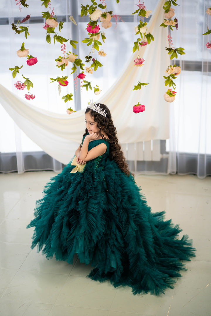 Christmas pageant gown, red couture dress, junior bridesmaid dress, maxi prom dress with train, baby princess dress, tulle pageant dress, special occasion dress for girls, ivory flower girl dress, white toddler flower girl dress, tutu dress, princess dress, tulle flower girl dress, pageant photoshoot dress, little girl party dress, toddler ball gown, elegant kids dress, girls&