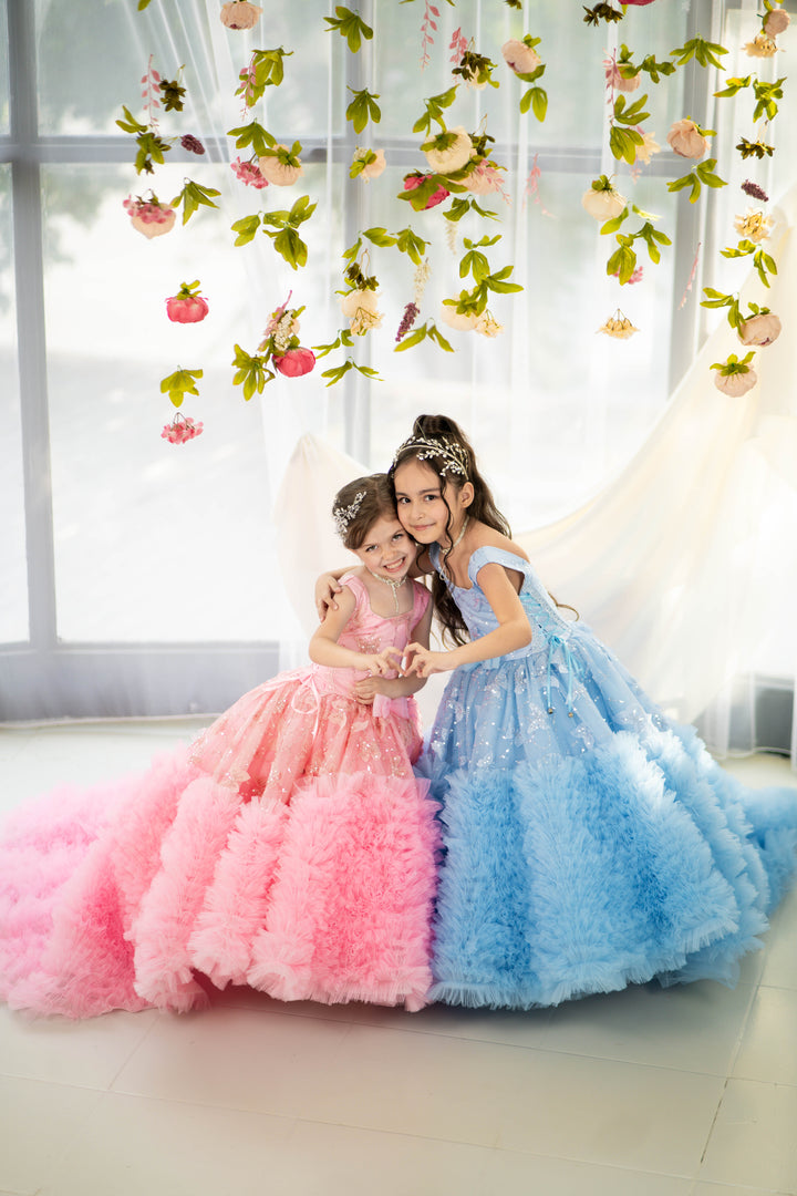 Christmas pageant gown, red couture dress, junior bridesmaid dress, maxi prom dress with train, baby princess dress, tulle pageant dress, special occasion dress for girls, ivory flower girl dress, white toddler flower girl dress, tutu dress, princess dress, tulle flower girl dress, pageant photoshoot dress, little girl party dress, toddler ball gown, elegant kids dress, girls&
