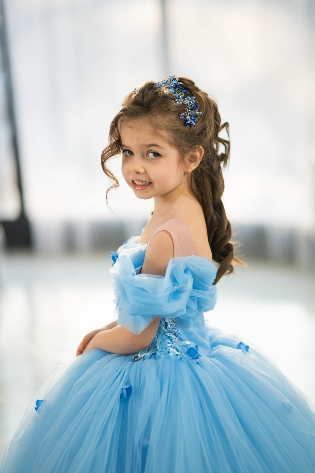 Cindirella Inspired Children Dress, Size 4-5
