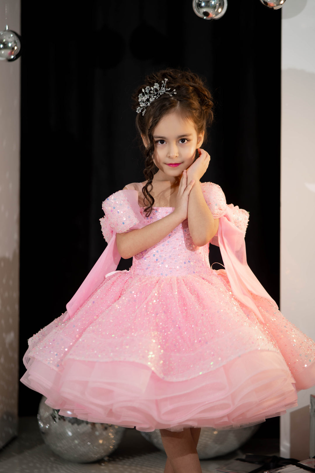 little girl party dress, toddler ball gown, elegant kids dress, girls&