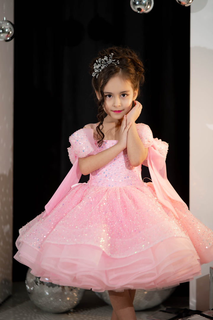 little girl party dress, toddler ball gown, elegant kids dress, girls&