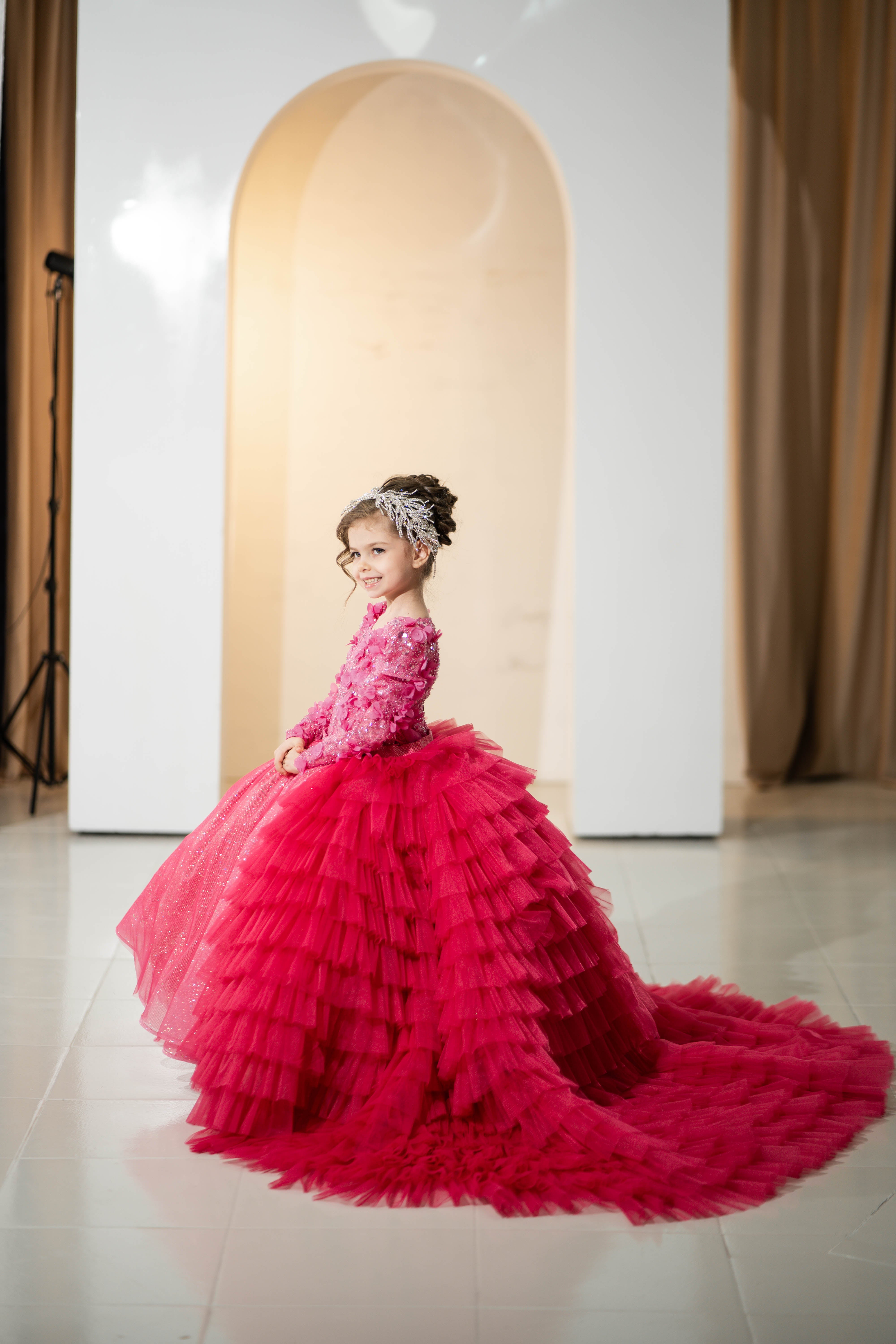 Children Gown For Children (Pink/Blue/Gold/Lilac/Rasberry)