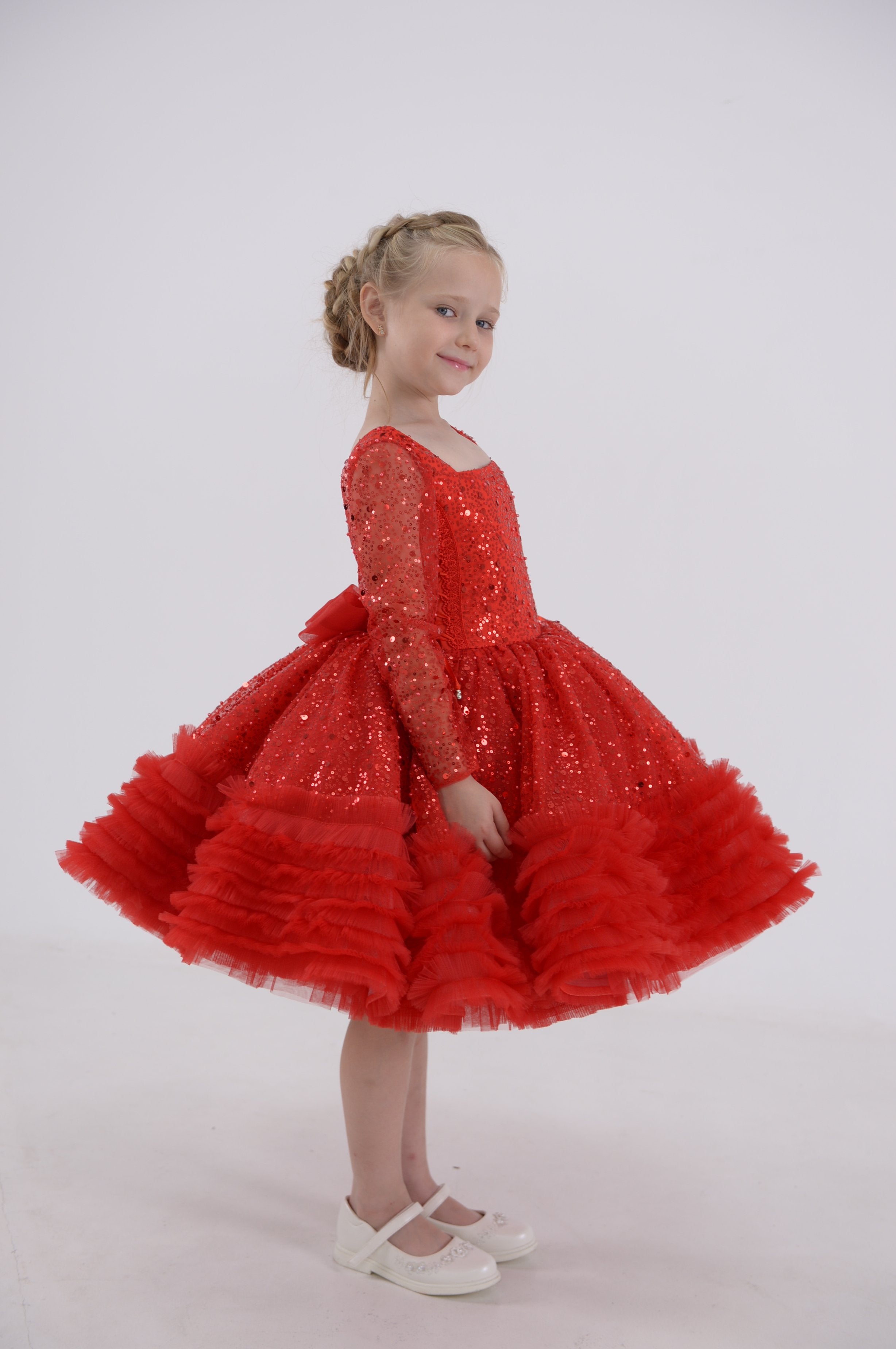 Little Princess Shimmering Dress (Multiple Colors)