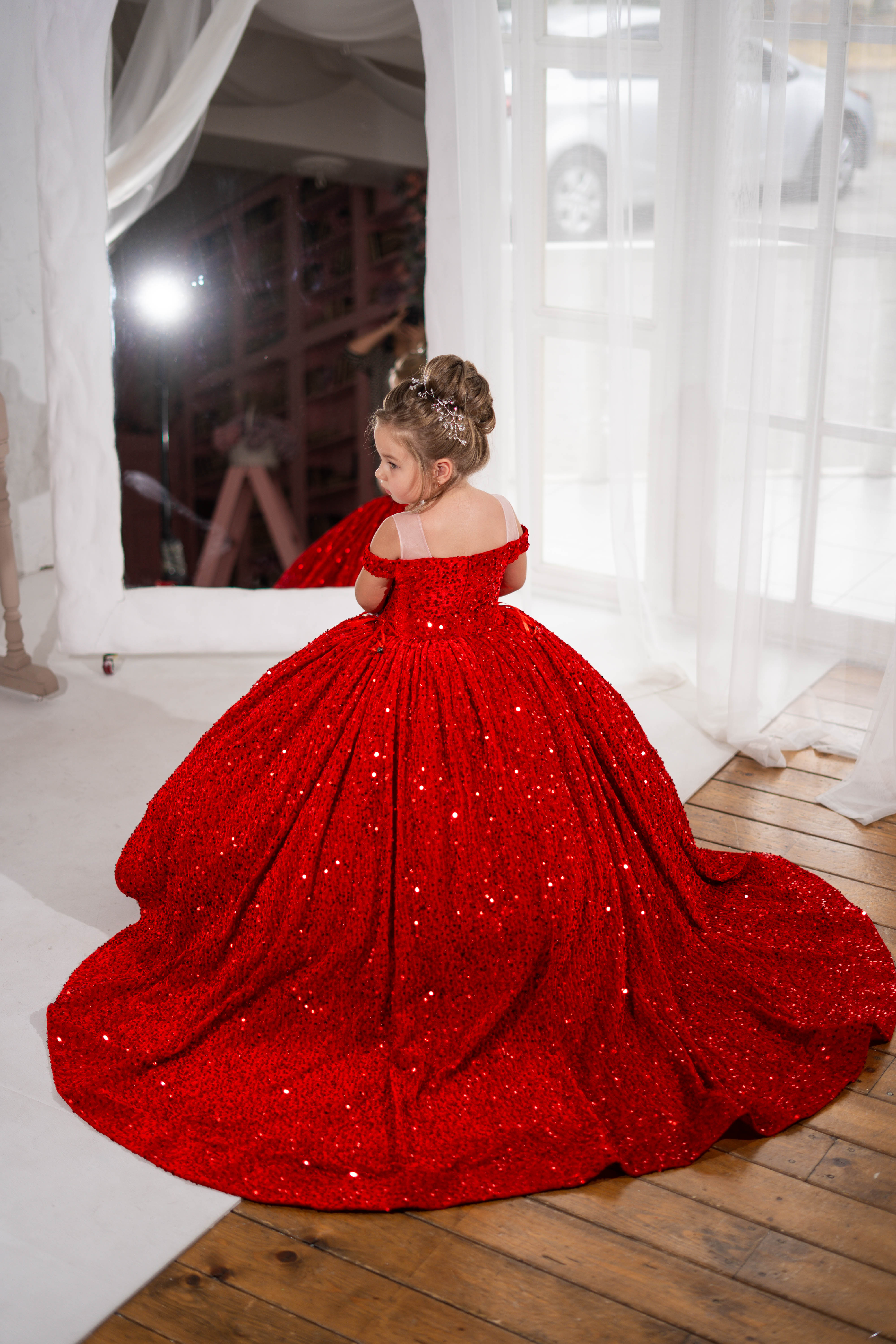 Christmas Glitz Pageant Dress For Girls