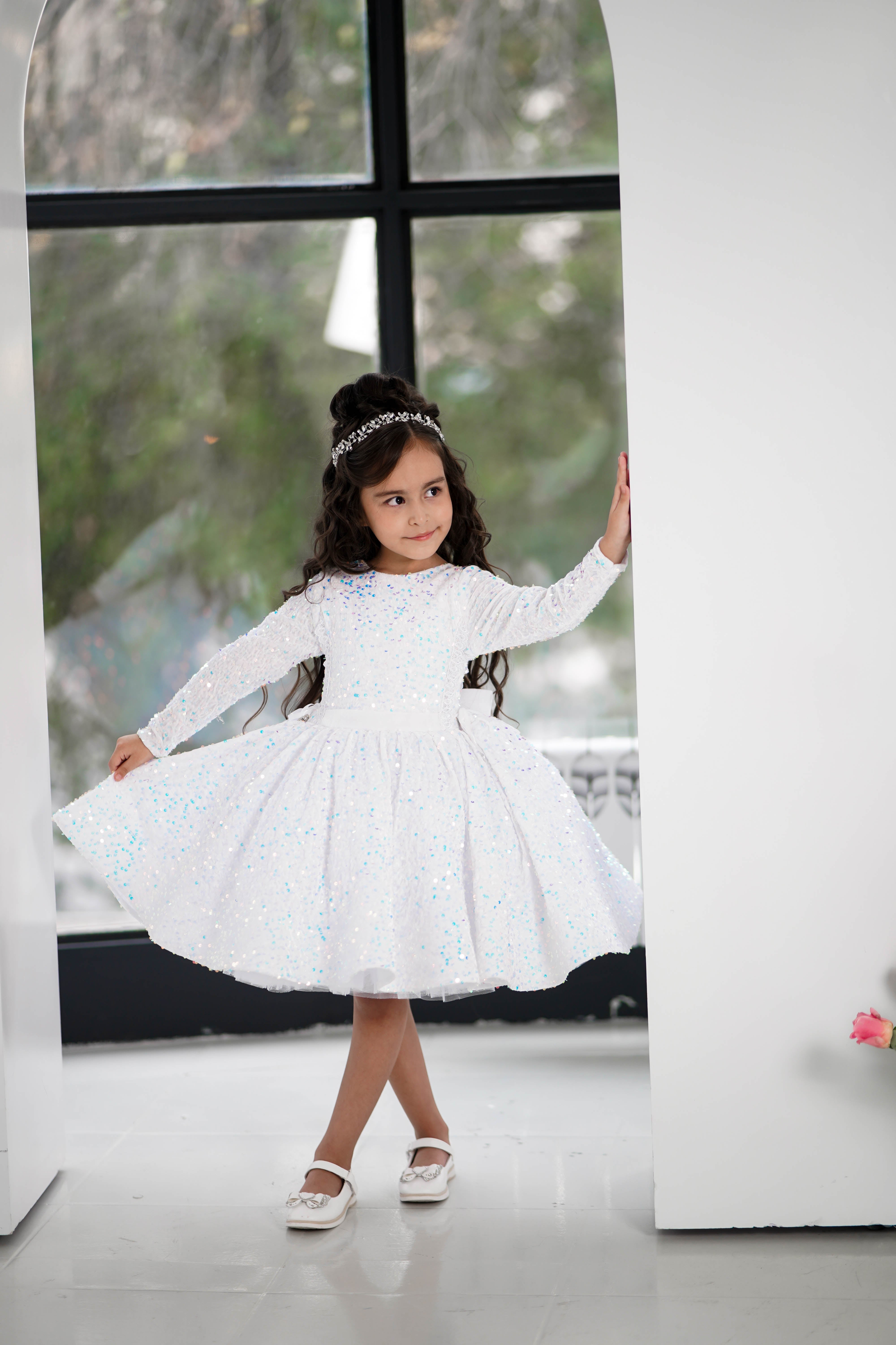 Birthday Dress For Girl (Sizes 1-4, Pink, In Stock)