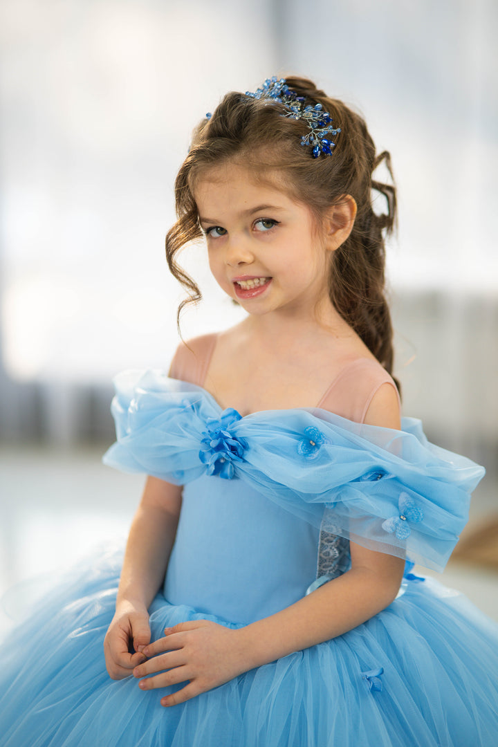 Cindirella Inspired Children Dress, Size 4-5
