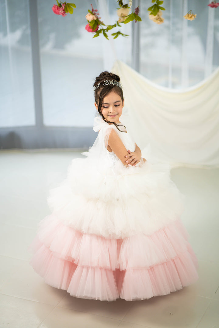 Christmas pageant gown, red couture dress, junior bridesmaid dress, maxi prom dress with train, baby princess dress, tulle pageant dress, special occasion dress for girls, ivory flower girl dress, white toddler flower girl dress, tutu dress, princess dress, tulle flower girl dress, pageant photoshoot dress, little girl party dress, toddler ball gown, elegant kids dress, girls&