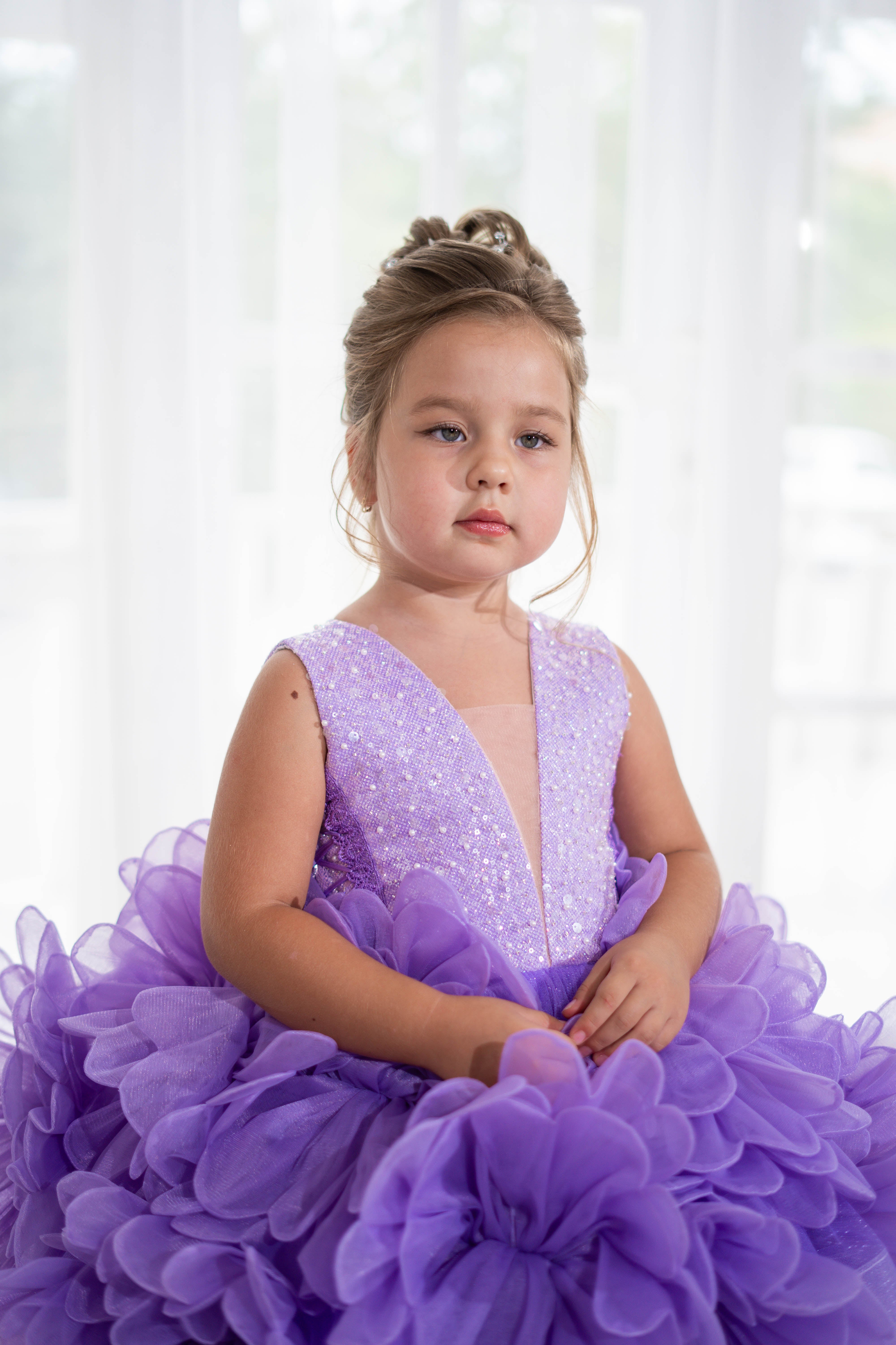 Flower-detailing Children Dress