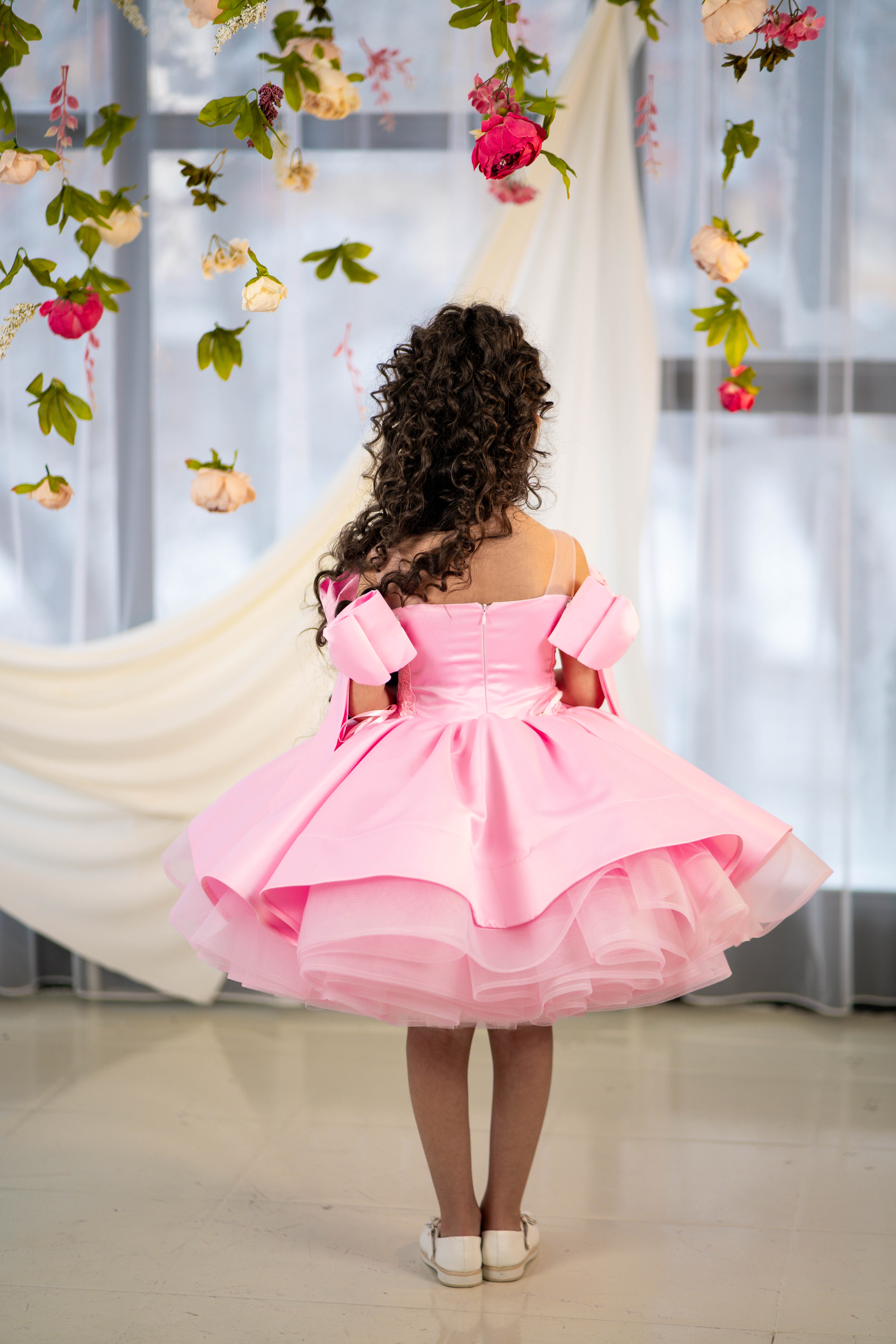 Special Occasion Dress (Size 4-7, Pink, In Stock)