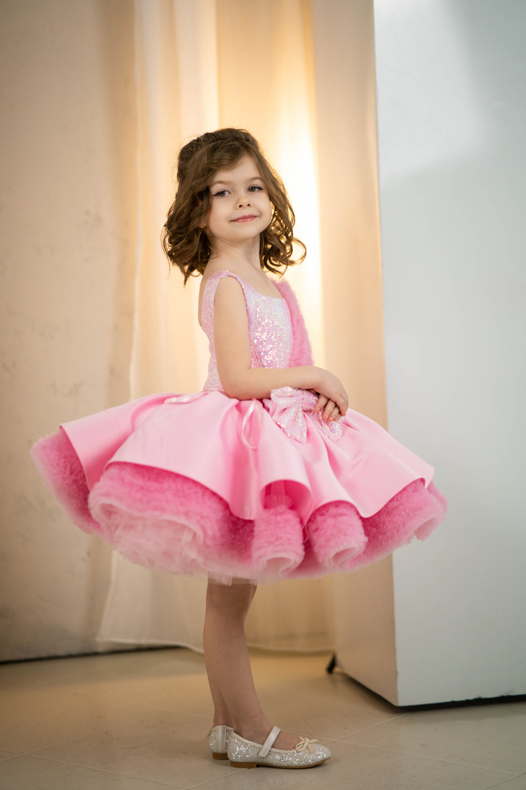 Toddler Tulle Puffy Pageant Dress, Special Occasion Girl Dress, Ivory flower girl dress, White flower girl dress toddler, Tutu dress, Princess dress, Tulle flower girl dress, Pageant dress for photoshoot