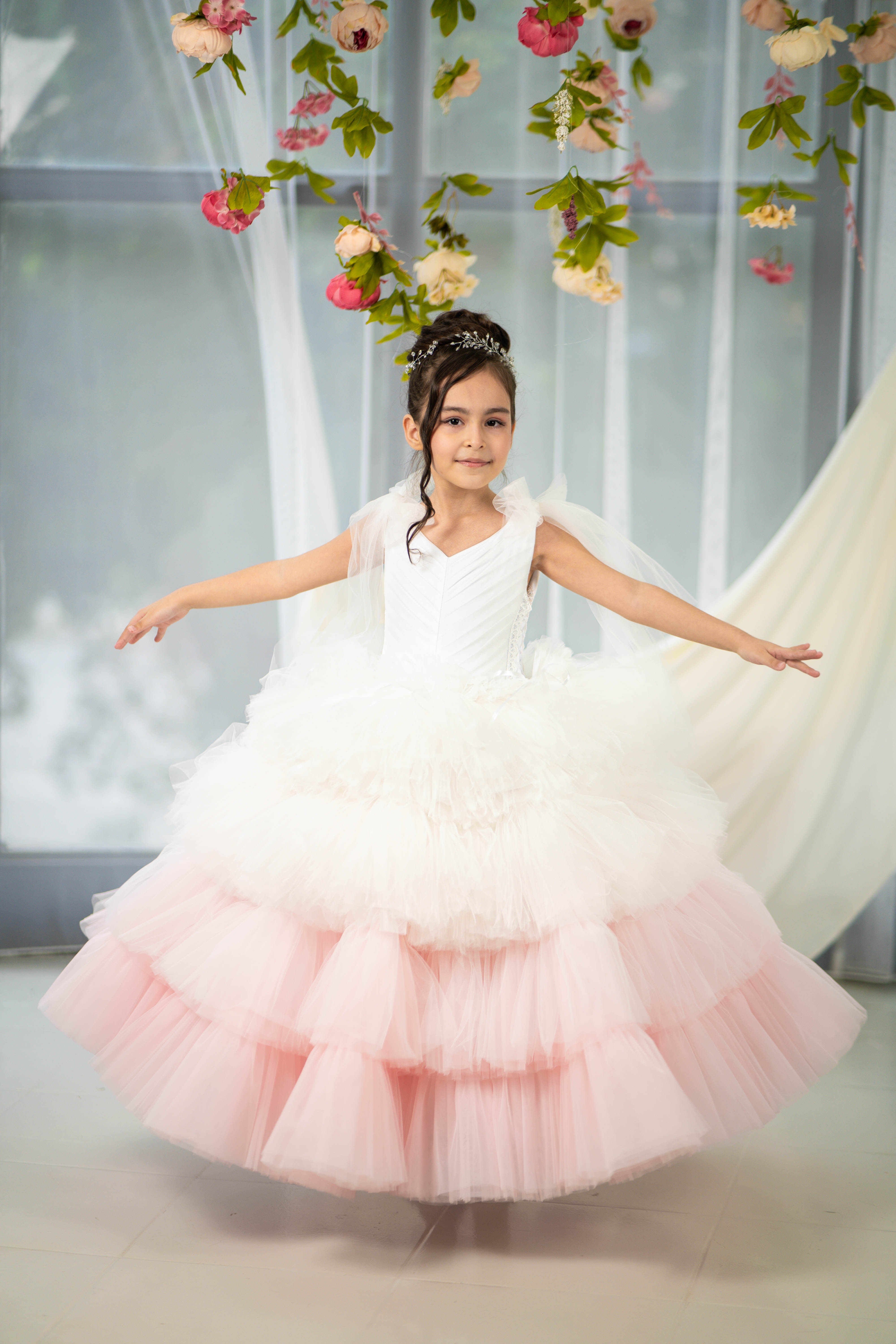 Christmas pageant gown, red couture dress, junior bridesmaid dress, maxi prom dress with train, baby princess dress, tulle pageant dress, special occasion dress for girls, ivory flower girl dress, white toddler flower girl dress, tutu dress, princess dress, tulle flower girl dress, pageant photoshoot dress, little girl party dress, toddler ball gown, elegant kids dress, girls' formal wear, girls' special event outfit, children's formal attire, kids' fancy dress, toddler party gown, adorable girls' clothing,