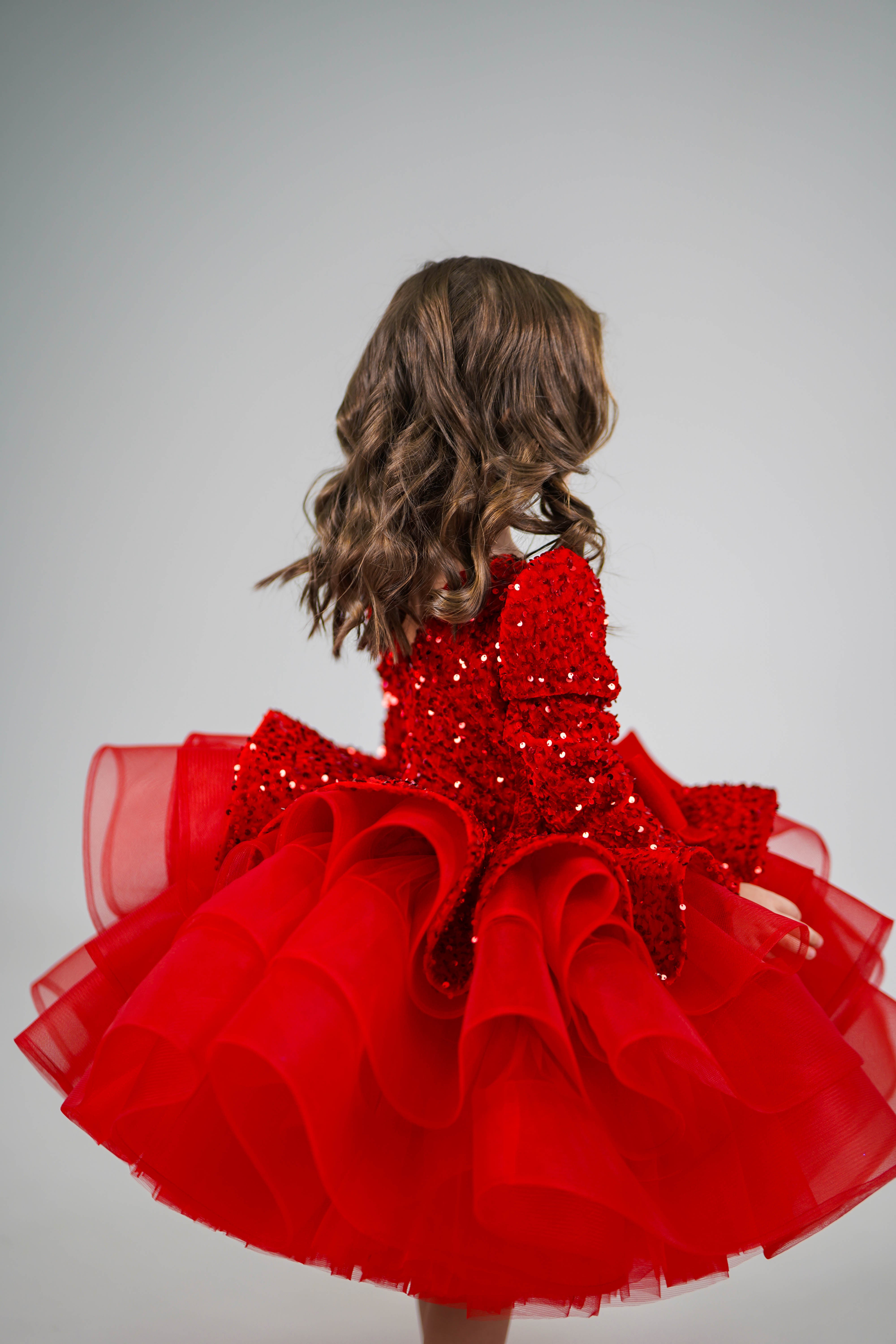 Party Dress For Girls (Red)