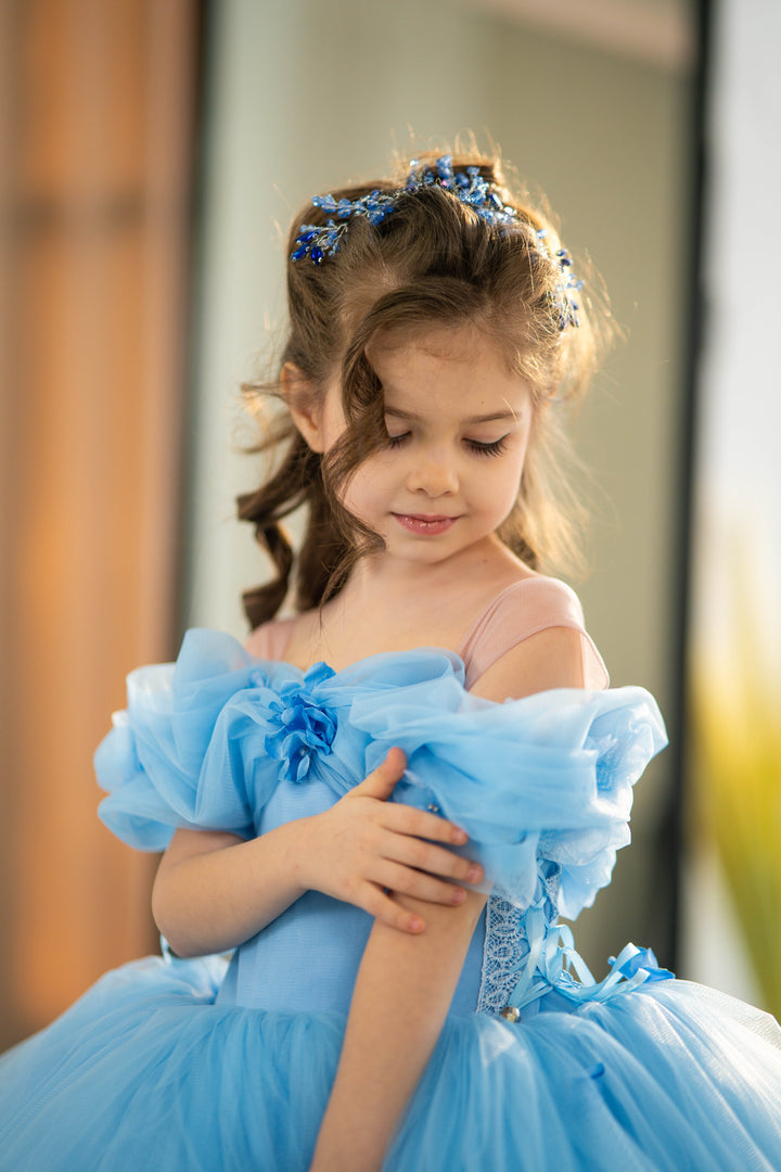 Cindirella Inspired Children Dress, Size 4-5