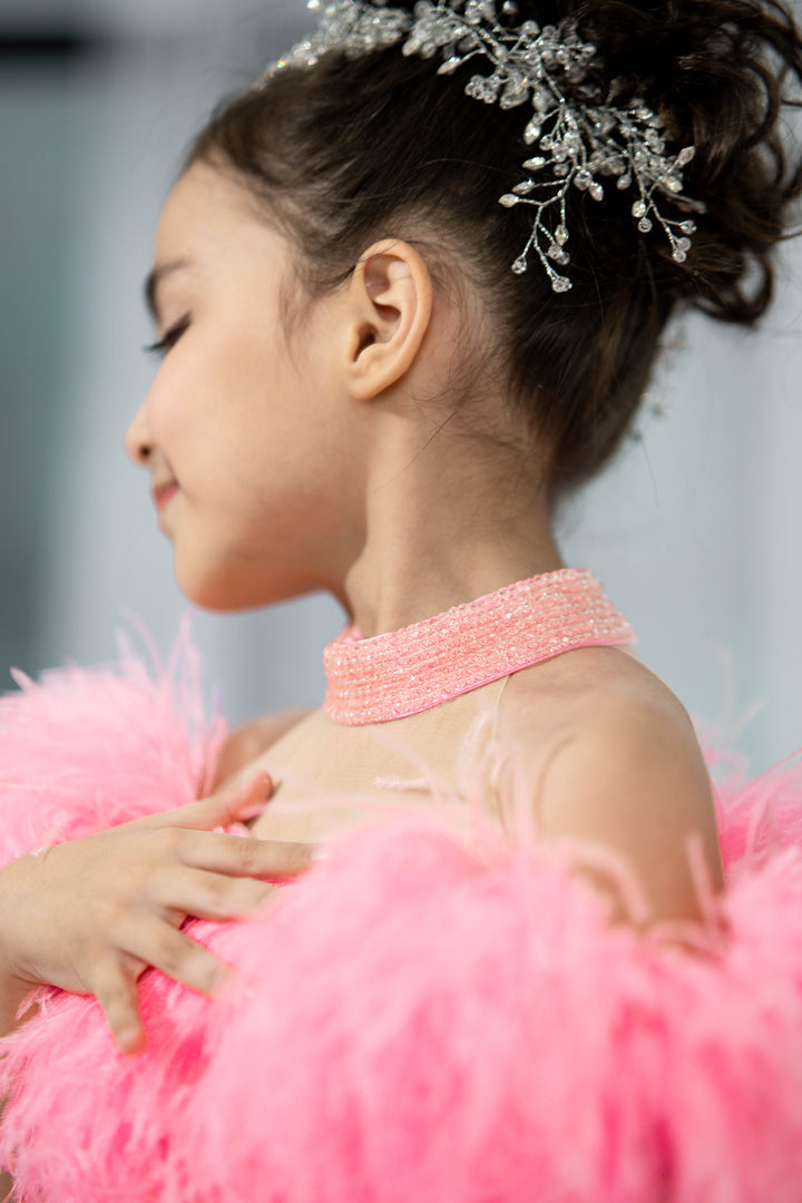 Blush pink birthday baby girl gown, first year birthday party dress, gown with train for baby, gorgeous fluffy dress for kids, tulle dress, Girls formal dress long, Ball dress for girls, Luxury dress for kids, Prom dress for kids, Blush dress, Toddler wedding dress, Tulle gown girls, Blush Flower Girl Dress, Lace flower girl dress, Girls ball gown, adorable girls&
