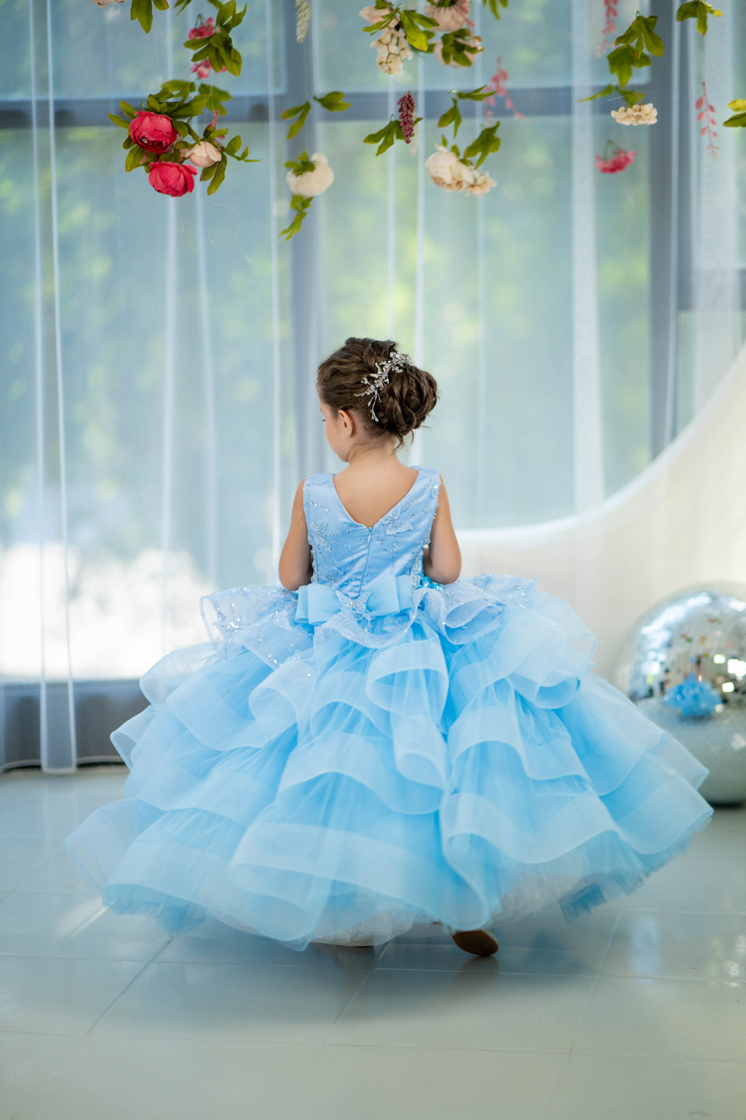 Blush pink birthday baby girl gown, first year birthday party dress, gown with train for baby, gorgeous fluffy dress for kids, tulle dress, Girls formal dress long, Ball dress for girls, Luxury dress for kids, Prom dress for kids, Blush dress, Toddler wedding dress, Tulle gown girls, Blush Flower Girl Dress, Lace flower girl dress, Girls ball gown, adorable girls&
