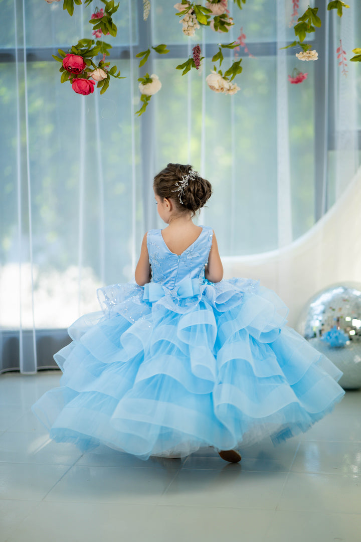 Blush pink birthday baby girl gown, first year birthday party dress, gown with train for baby, gorgeous fluffy dress for kids, tulle dress, Girls formal dress long, Ball dress for girls, Luxury dress for kids, Prom dress for kids, Blush dress, Toddler wedding dress, Tulle gown girls, Blush Flower Girl Dress, Lace flower girl dress, Girls ball gown, adorable girls&