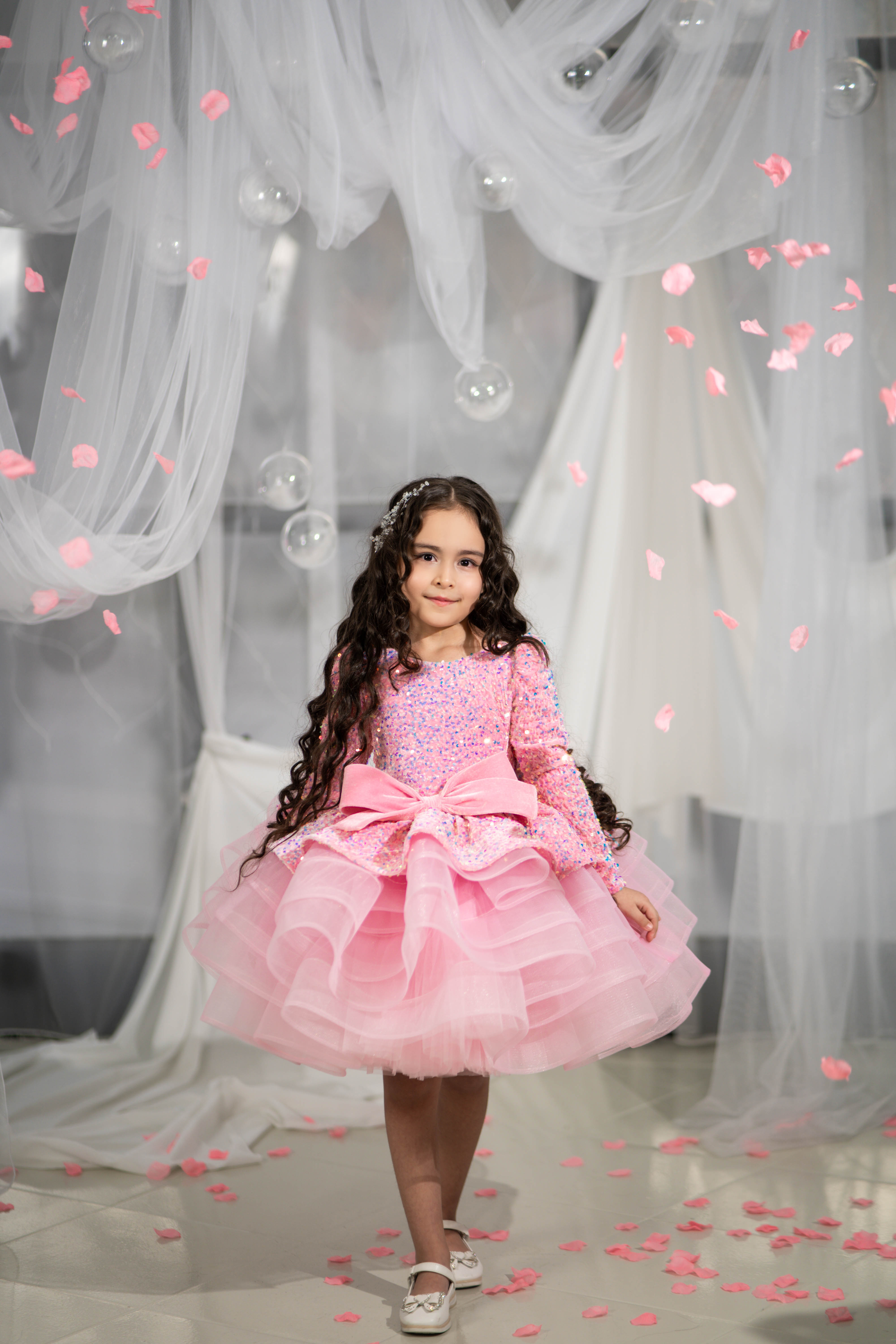 Christmas pageant gown, princess dress, junior bridesmaid dress, maxi prom dress with train, baby princess dress, tulle pageant dress, special occasion dress for girls, ivory flower girl dress, white toddler flower girl dress, tutu dress, princess dress, tulle flower girl dress, pageant photoshoot dress, little girl party dress, toddler ball gown, elegant kids dress, girls' formal wear, girls' special event outfit, children's formal attire, kids' fancy dress, toddler party gown, adorable girls' clothing, cu