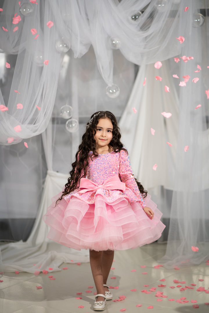 Christmas pageant gown, princess dress, junior bridesmaid dress, maxi prom dress with train, baby princess dress, tulle pageant dress, special occasion dress for girls, ivory flower girl dress, white toddler flower girl dress, tutu dress, princess dress, tulle flower girl dress, pageant photoshoot dress, little girl party dress, toddler ball gown, elegant kids dress, girls&