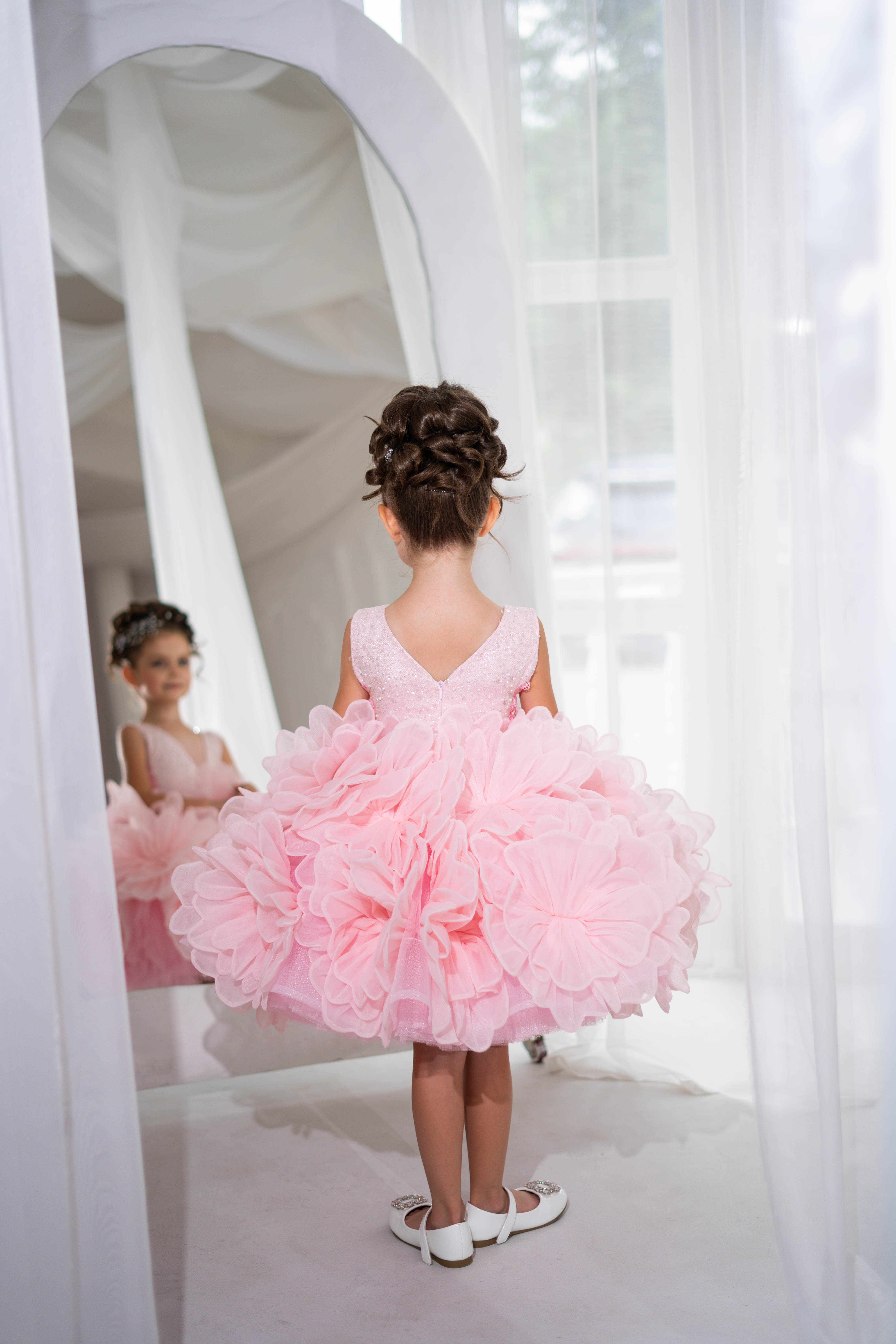Flower-detailing Children Dress