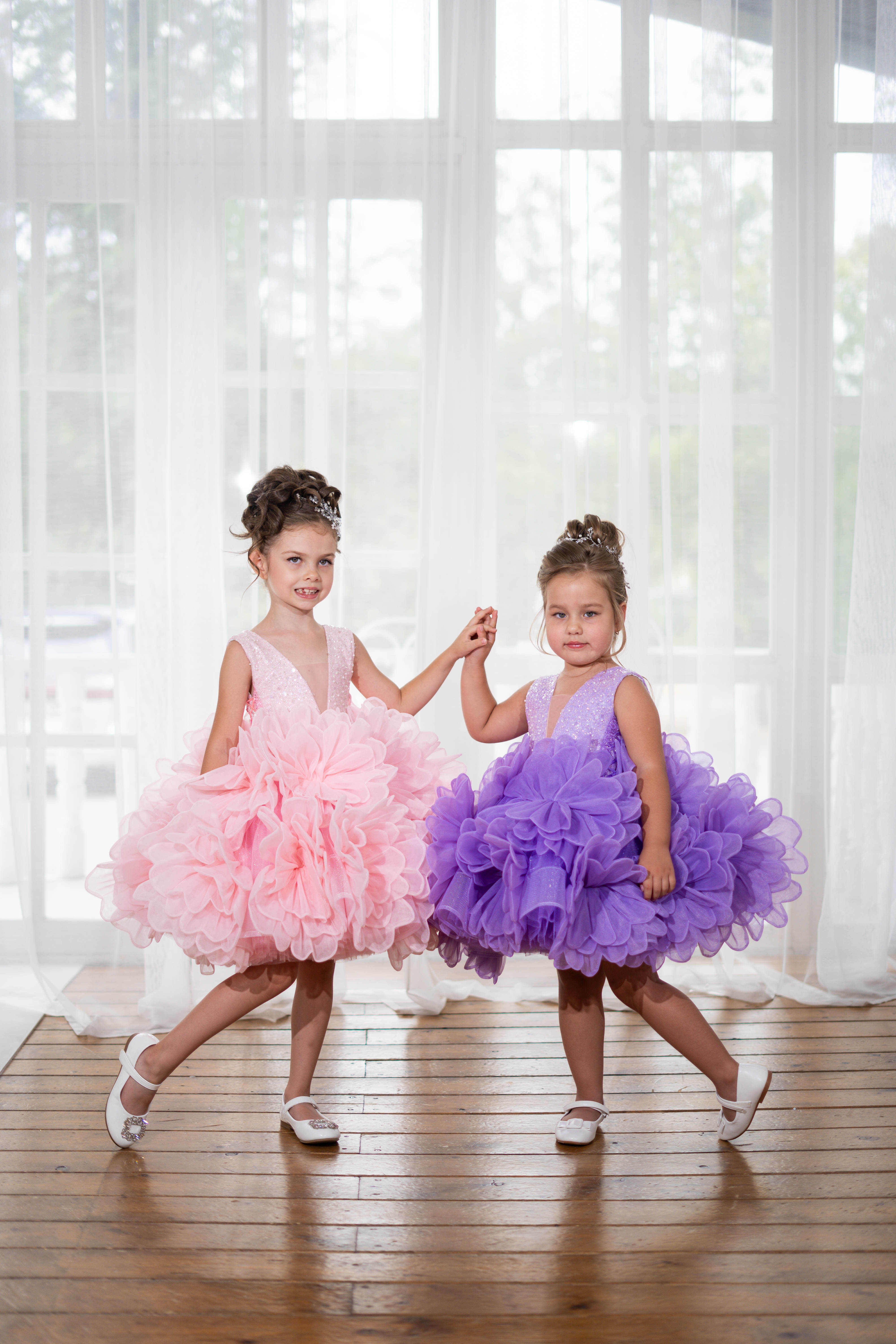 Flower-detailing Children Dress