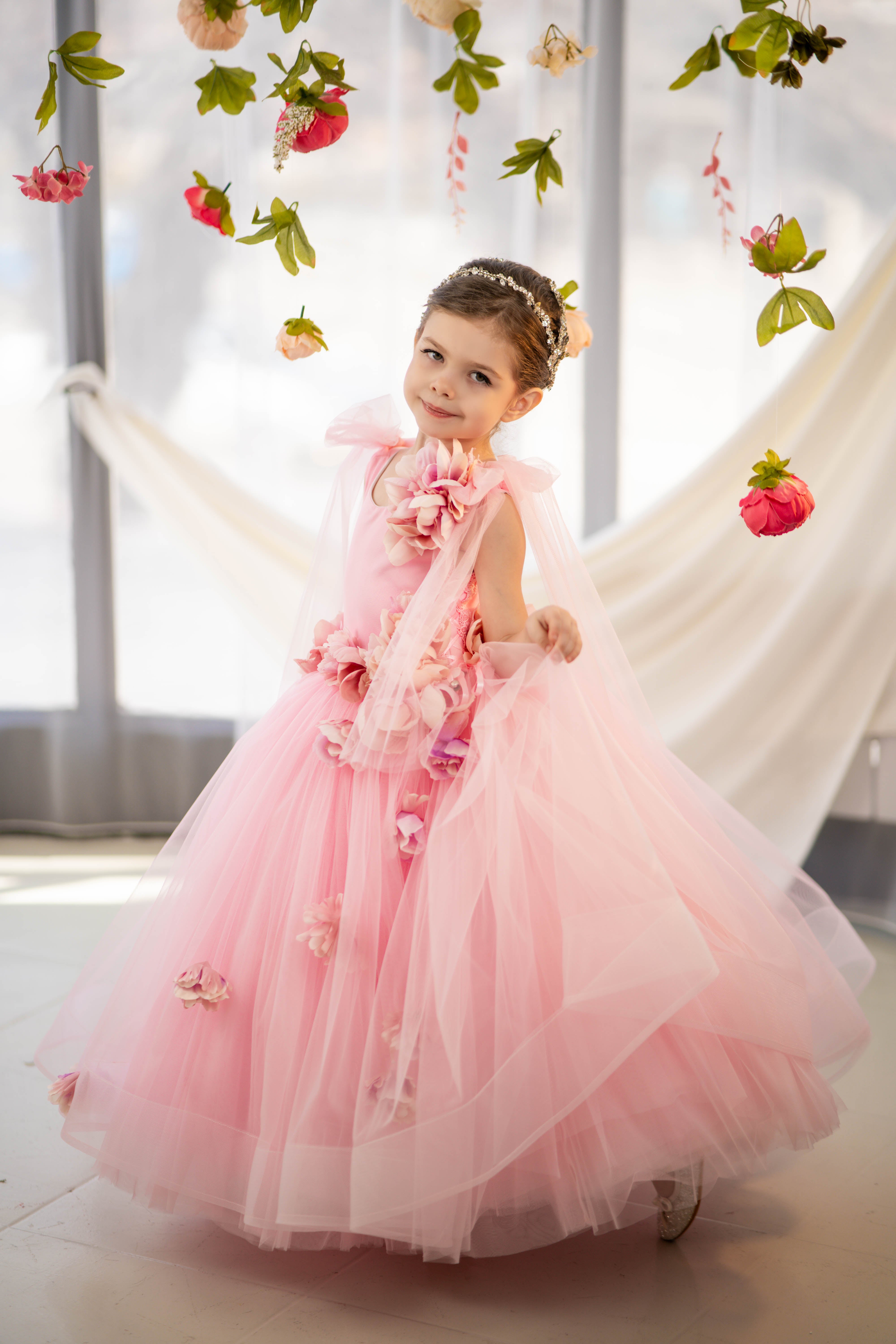 "Flower" Gown For Girls (Multiple Colors)