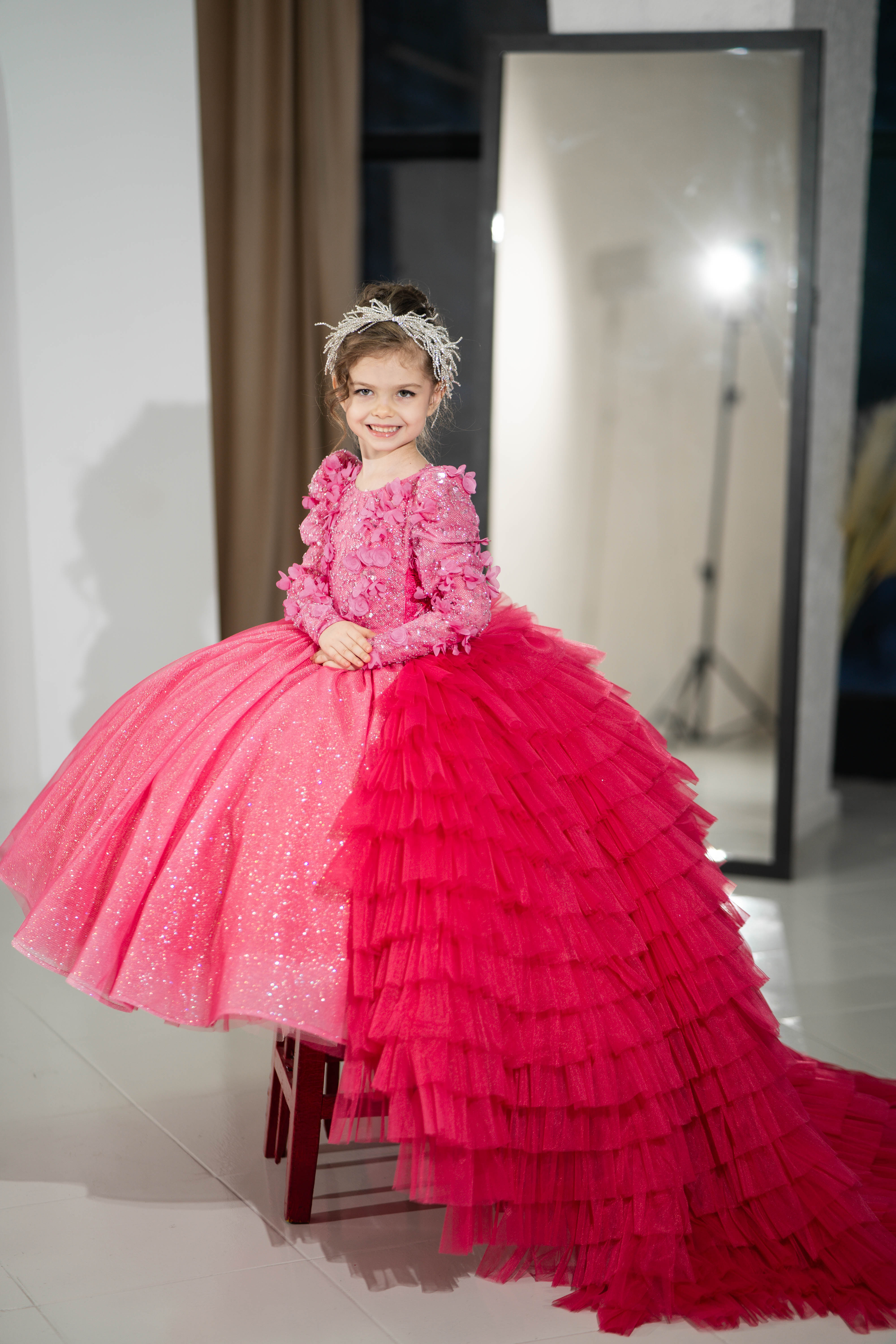 Children Gown For Children (Pink/Blue/Gold/Lilac/Rasberry)