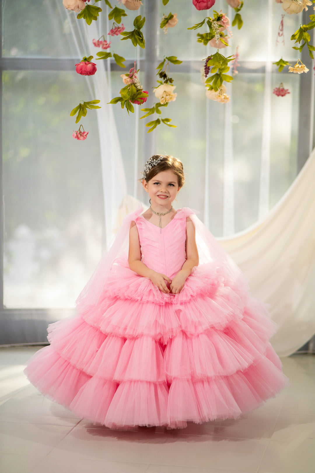 Christmas pageant gown, red couture dress, junior bridesmaid dress, maxi prom dress with train, baby princess dress, tulle pageant dress, special occasion dress for girls, ivory flower girl dress, white toddler flower girl dress, tutu dress, princess dress, tulle flower girl dress, pageant photoshoot dress, little girl party dress, toddler ball gown, elegant kids dress, girls&