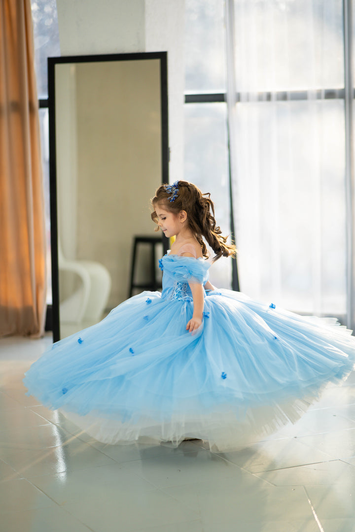 Cindirella Inspired Children Dress, Size 4-5
