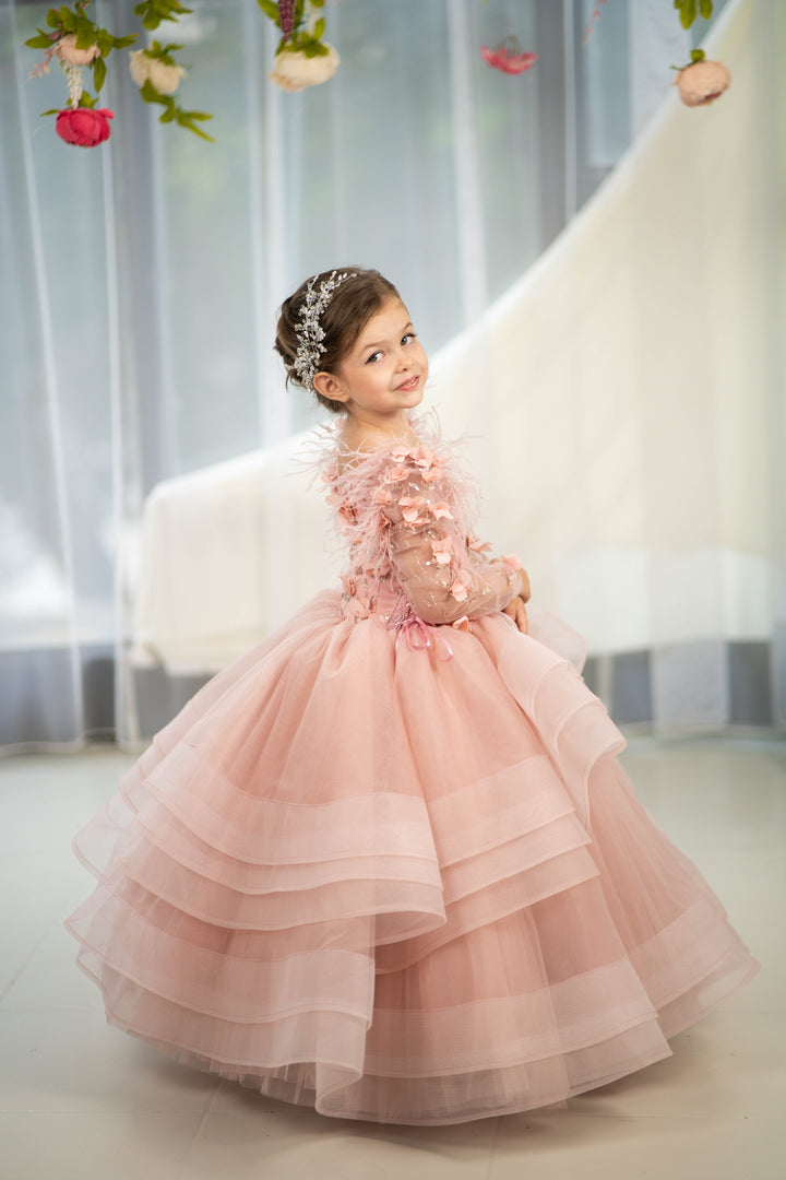 Christmas pageant gown, red couture dress, junior bridesmaid dress, maxi prom dress with train, baby princess dress, tulle pageant dress, special occasion dress for girls, ivory flower girl dress, white toddler flower girl dress, tutu dress, princess dress, tulle flower girl dress, pageant photoshoot dress, little girl party dress, toddler ball gown, elegant kids dress, girls&