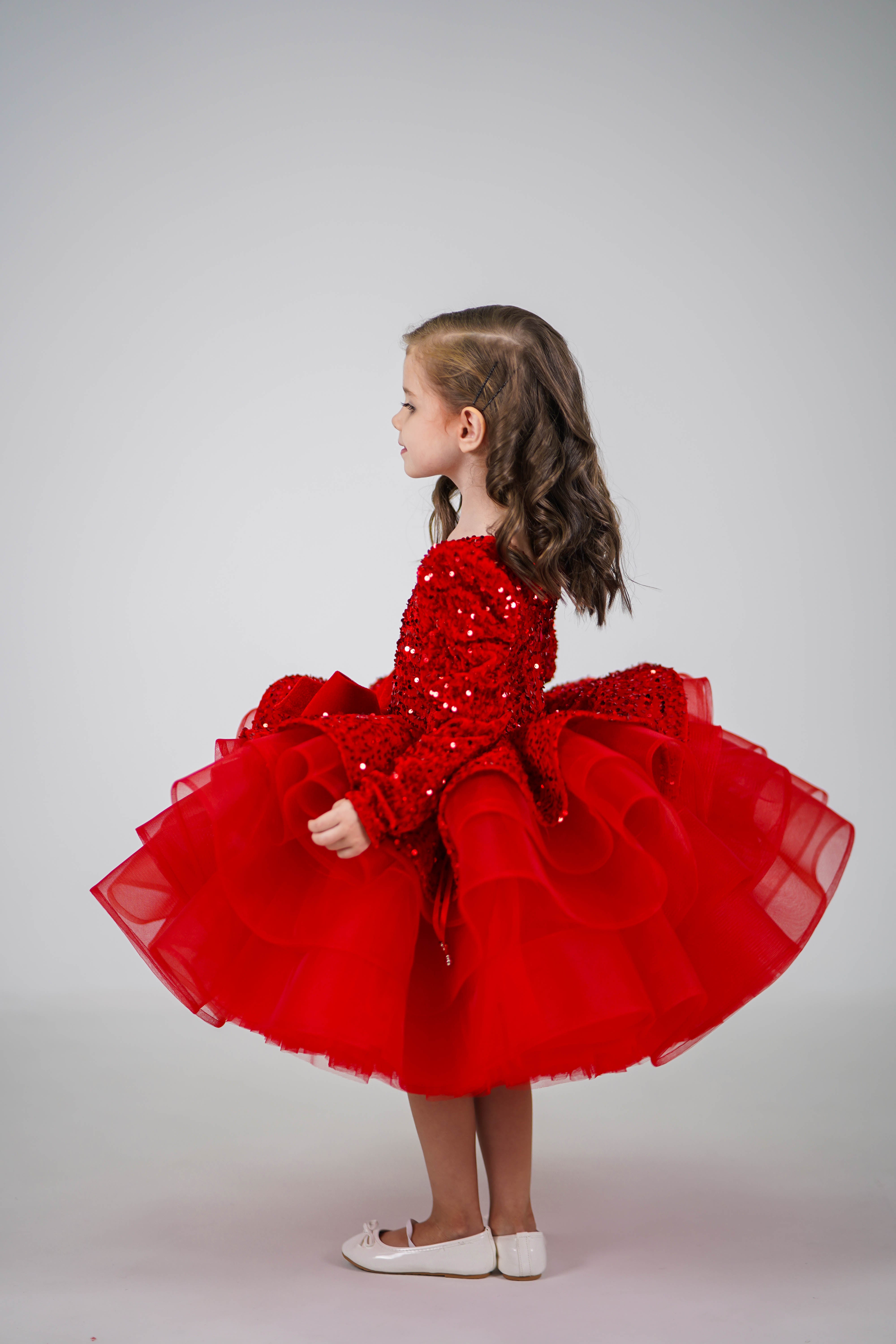 Party Dress For Girls (Red)